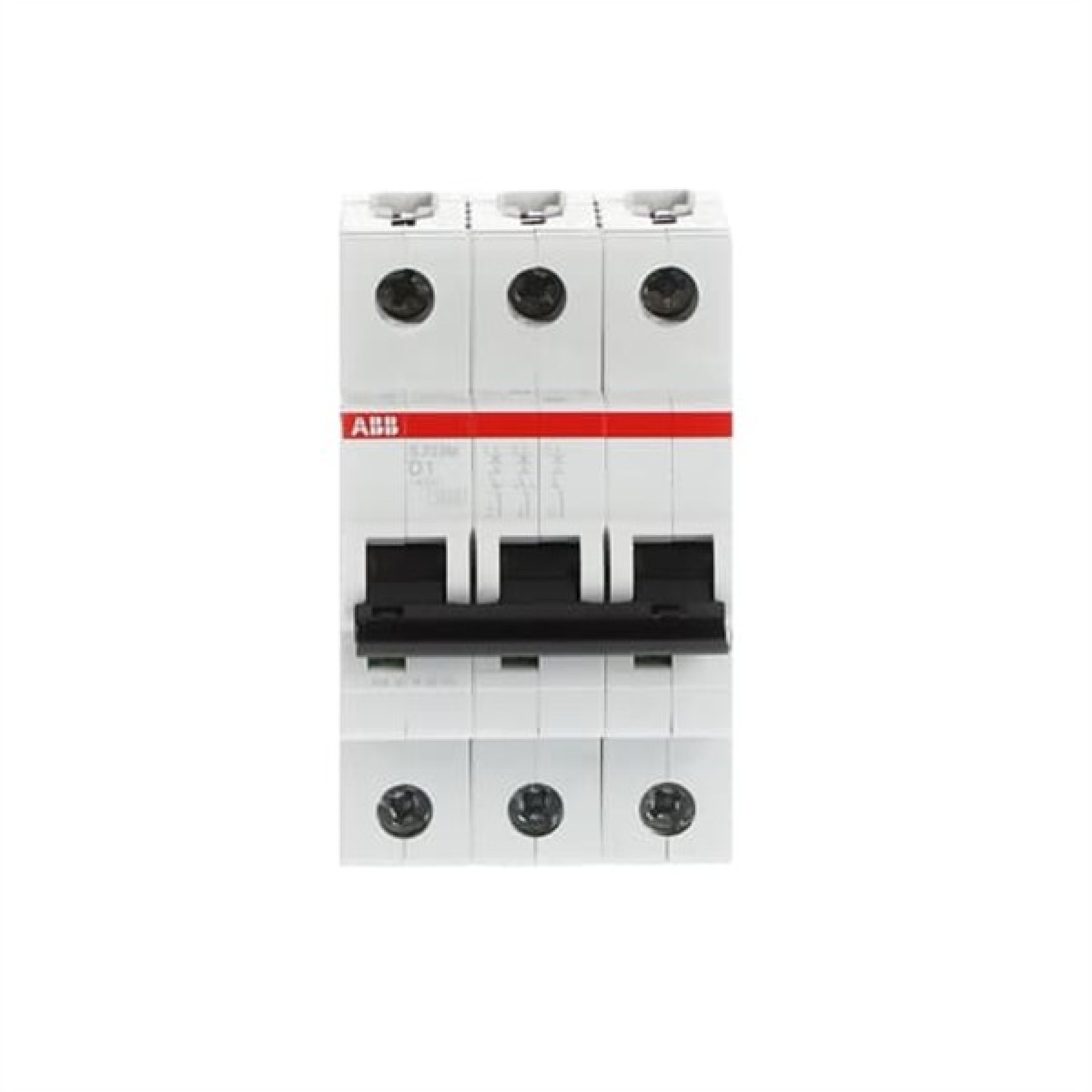ABB MCB S200M 3 Pole 1A Type D (AC) 10kA