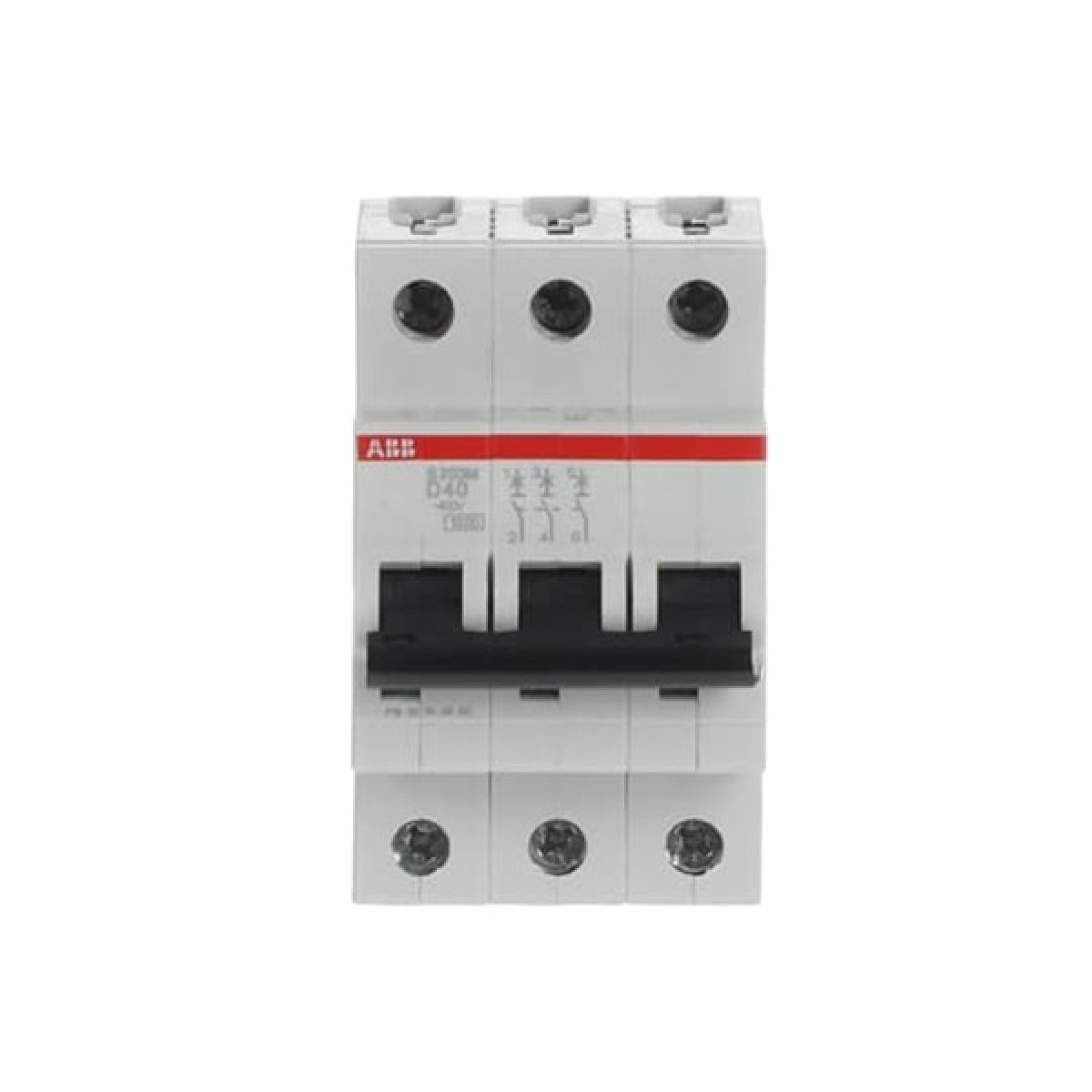 ABB MCB S200M 3 Pole 40A Type D (AC) 10kA