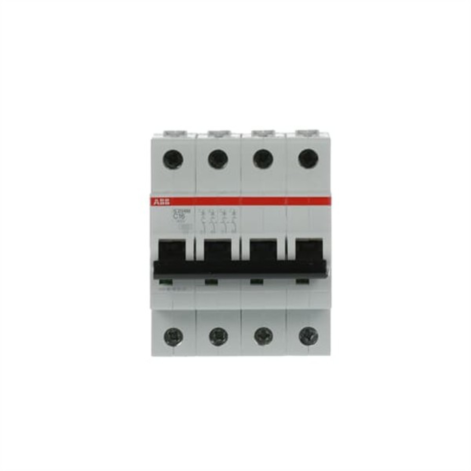ABB MCB S200M 4 Pole 16A Type C (AC) 10kA