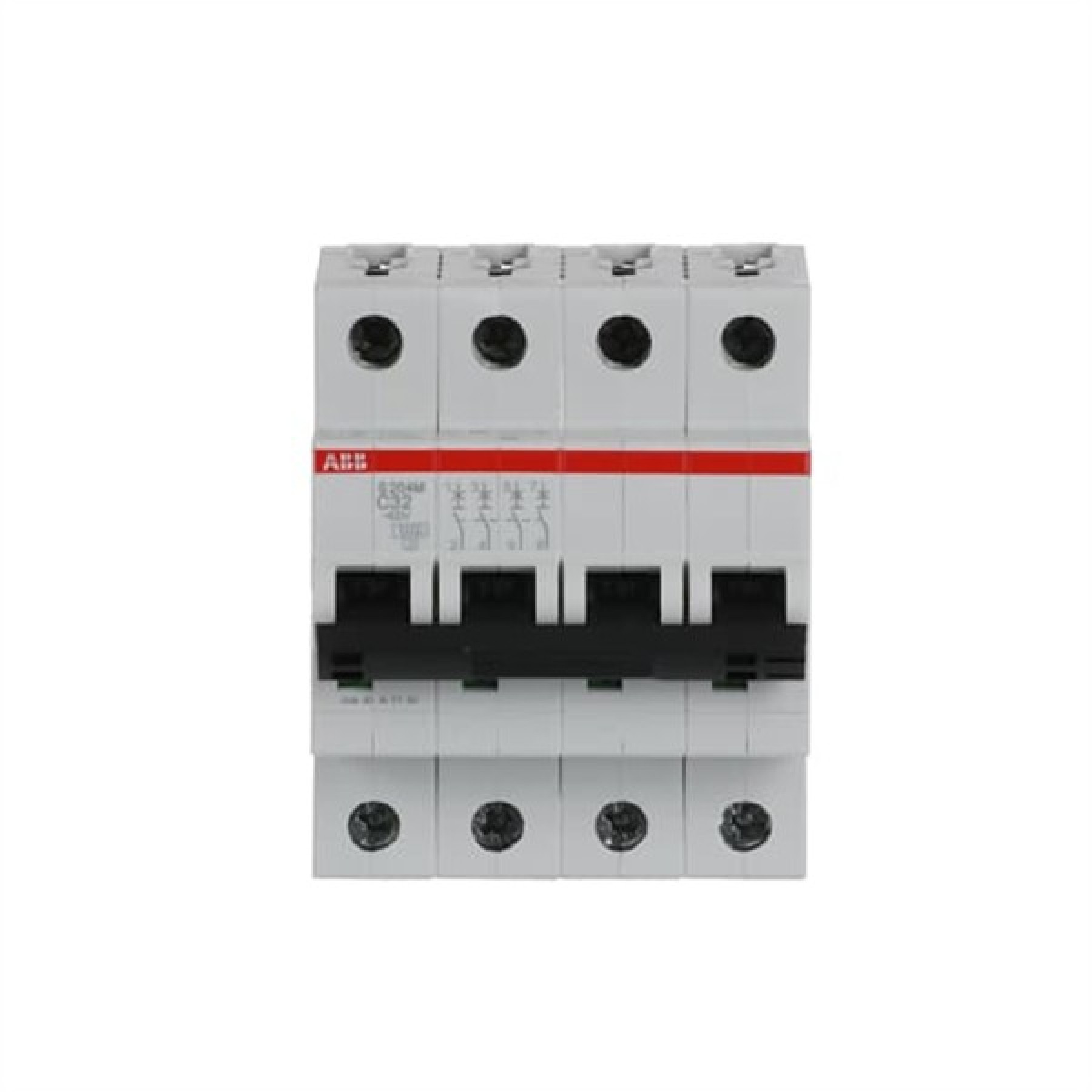ABB MCB S200M 4 Pole 32A Type C (AC) 10kA
