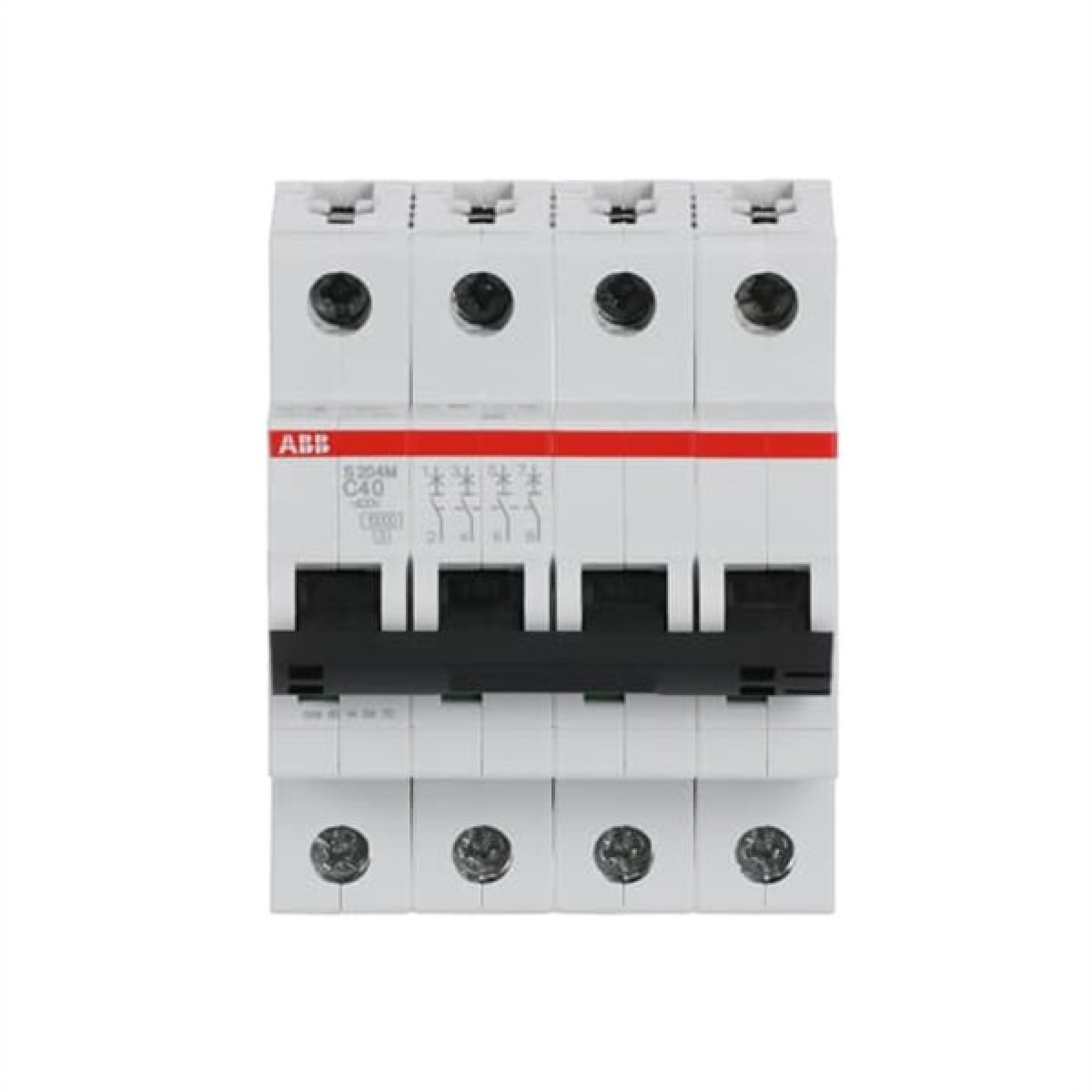 ABB MCB S200M 4 Pole 40A Type C (AC) 10kA
