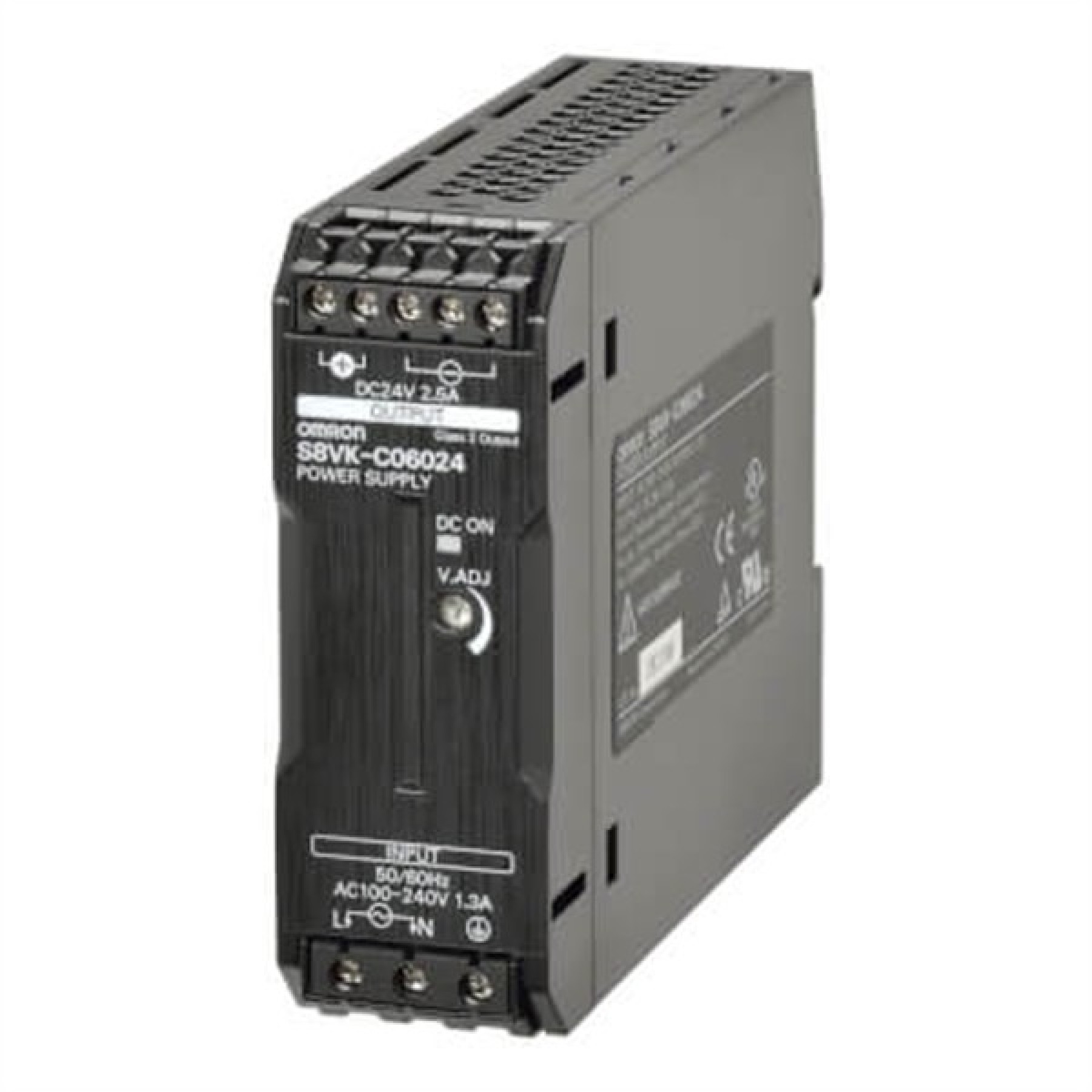 Omron S8VKC06024 Book Type PSU DC power supply Lite 60W 24VDC 2.5A DIN rail mounting