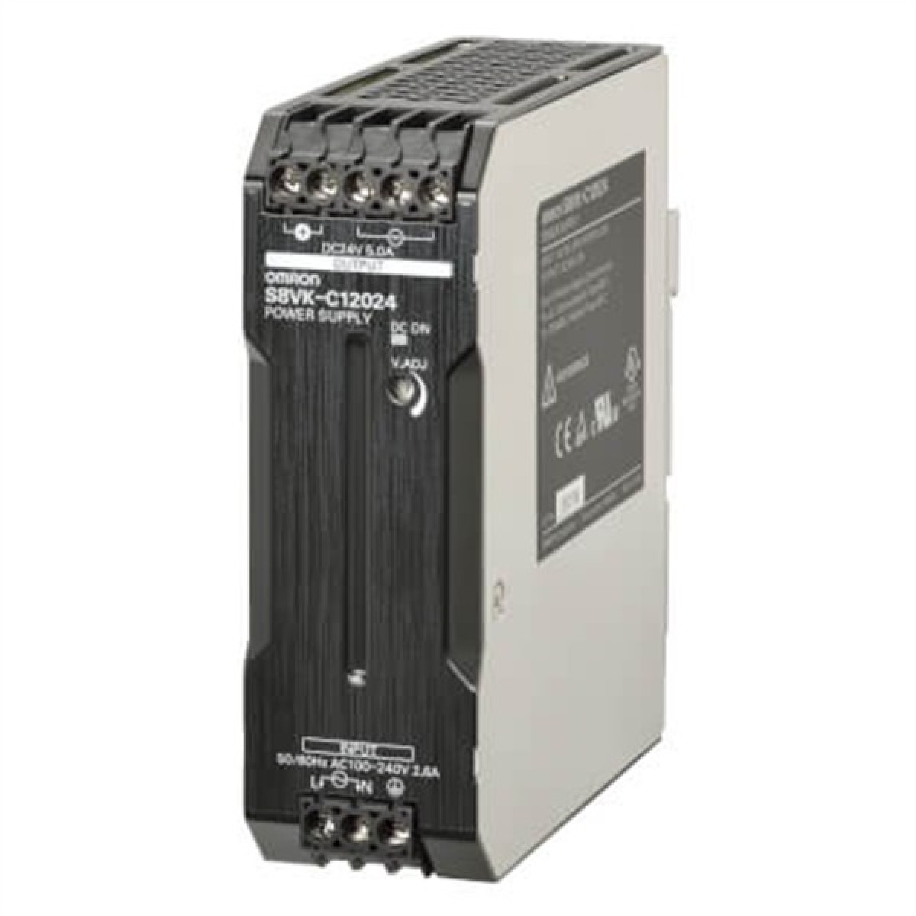 Omron S8VKC12024 Book Type PSU DC power supply Lite 120W 24VDC 5A DIN rail mounting