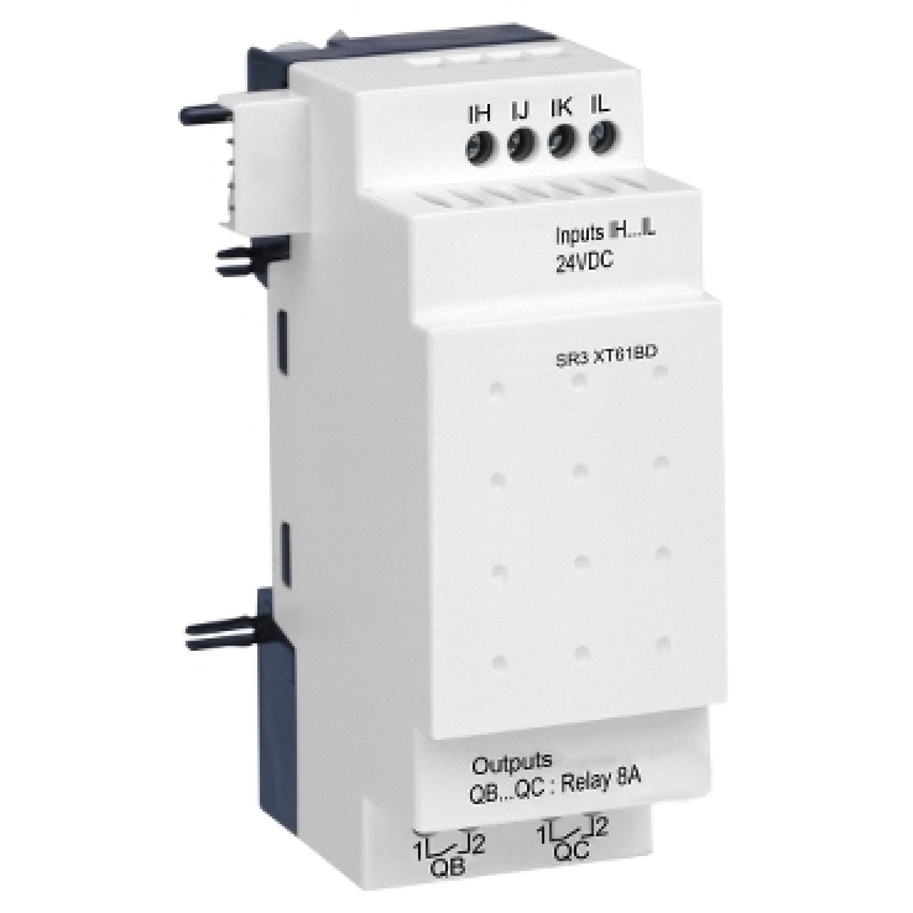Schneider SR3XT61BD discrete I/O extensI/On module - 6 I/O - 24VDC - for ZelI/O Logic