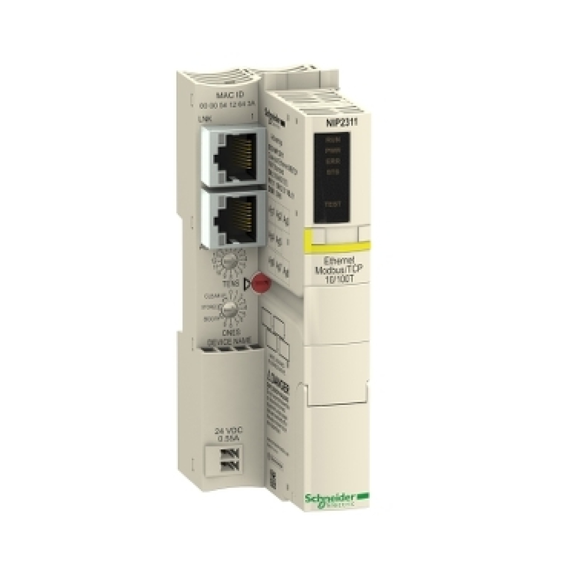 Schneider Remote I/O STBNIP2311 Standard Network Interface Module Stb - Ethernet Modbus Tcp/Ip - 10...100 Mbits