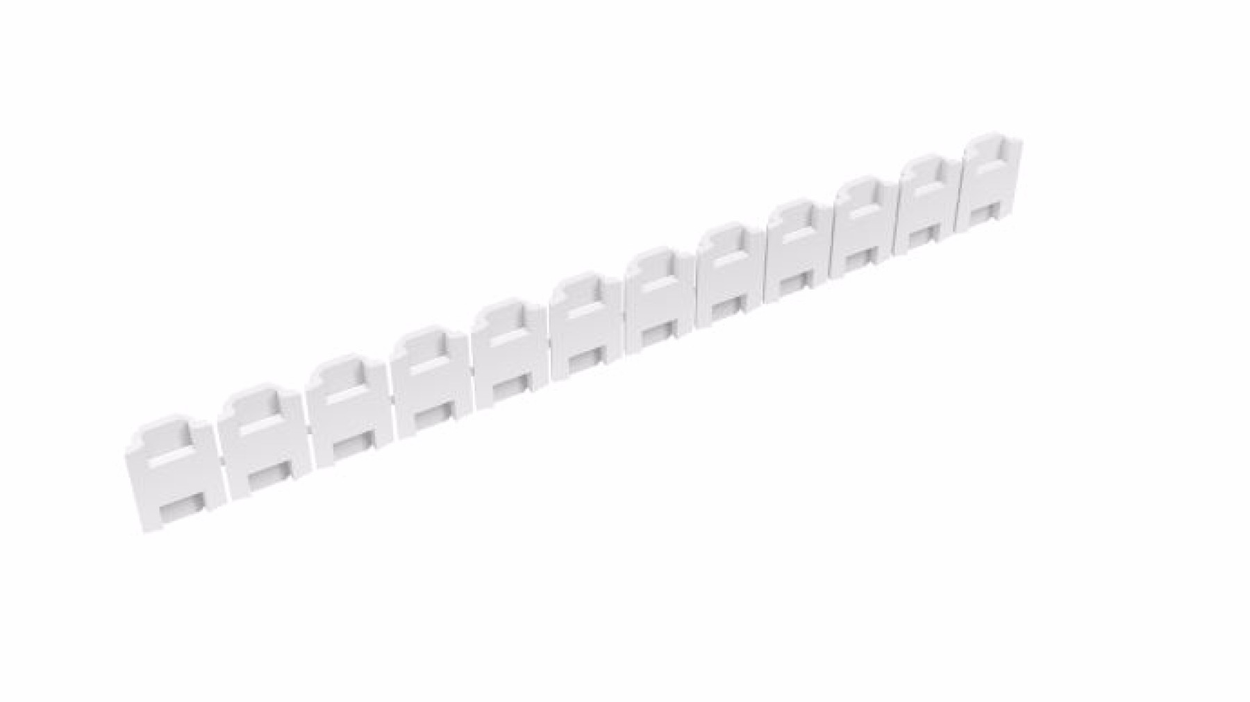 Partex TB POLY 15 15A 12 WAY CONNECTOR STRIPS NATURAL