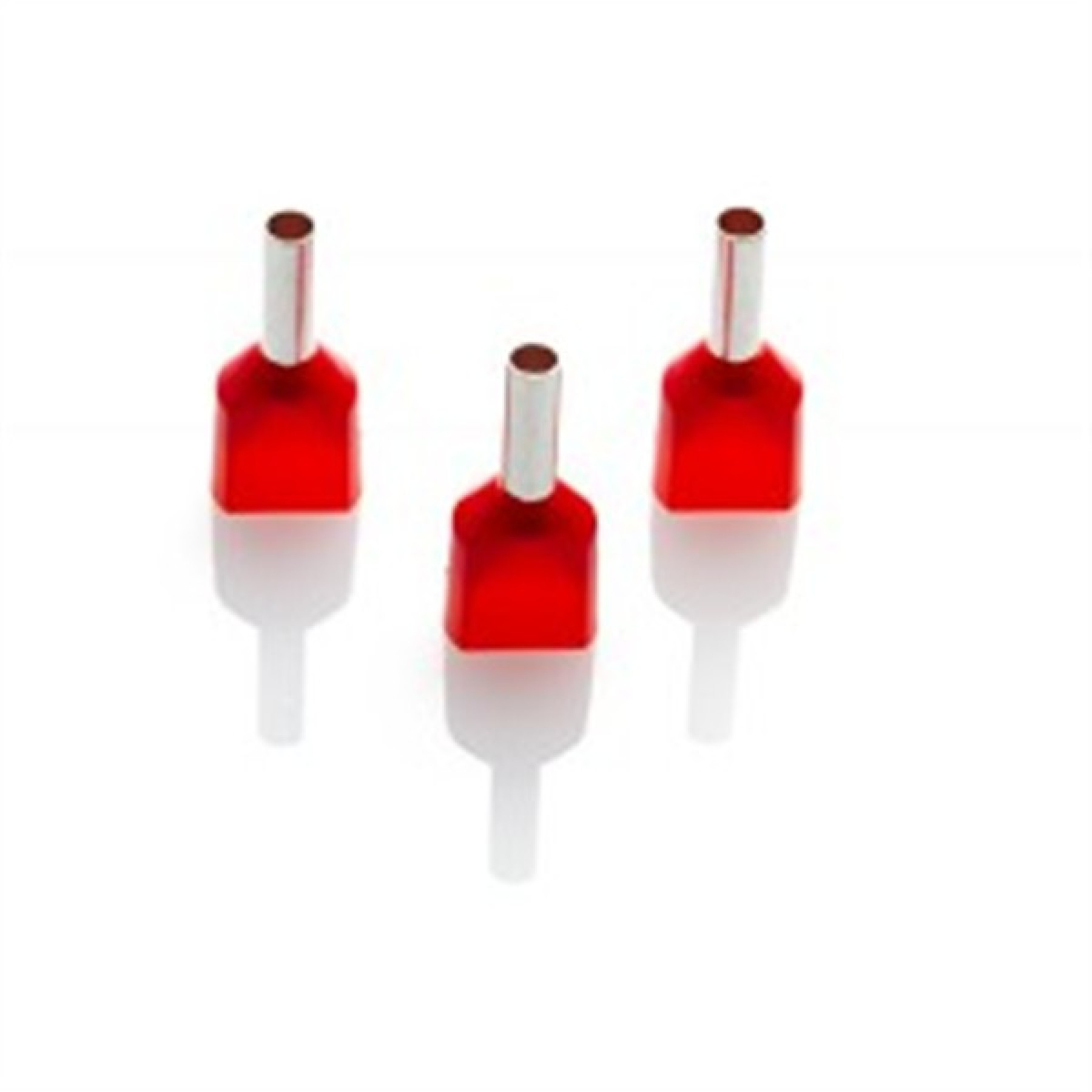 Partex TCEF1508G Red Twin Insulated Boot Lace Cord End Ferrule 1.5mm