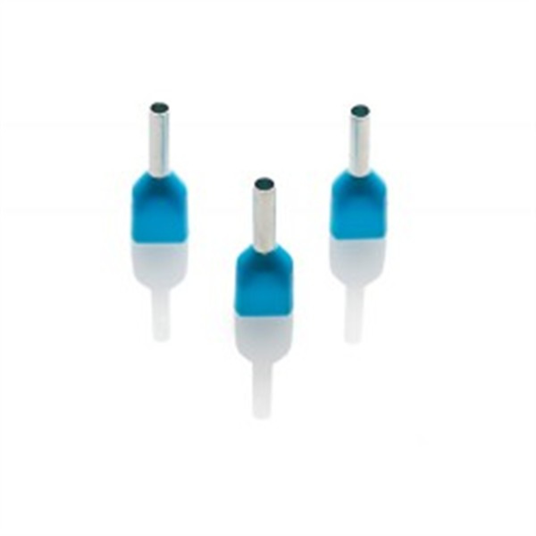 Partex TCEF7508D Blue Twin Insulated Boot Lace Cord End Ferrule 0.75mm