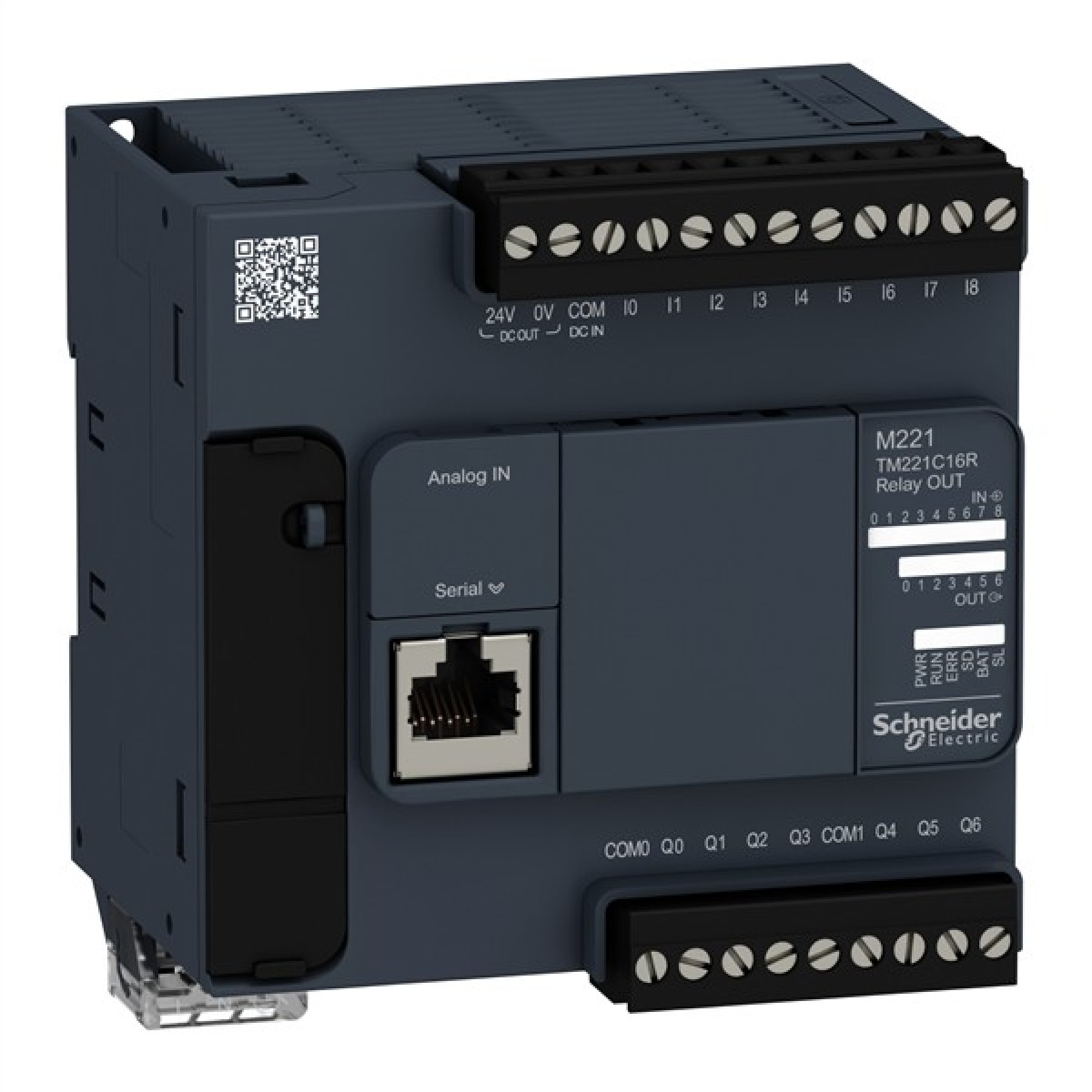 Schneider TM221C16R Logic Controller M221-16 input/Output Relay 100-240V AC