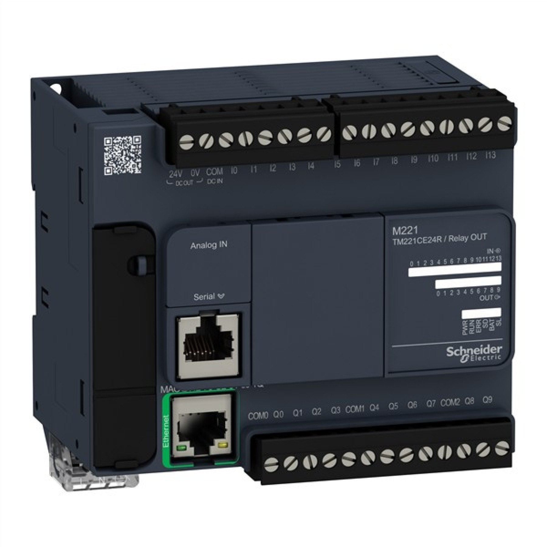Schneider TM221CE24R Logic Controller M221-24 input/Output Relay Ethernet