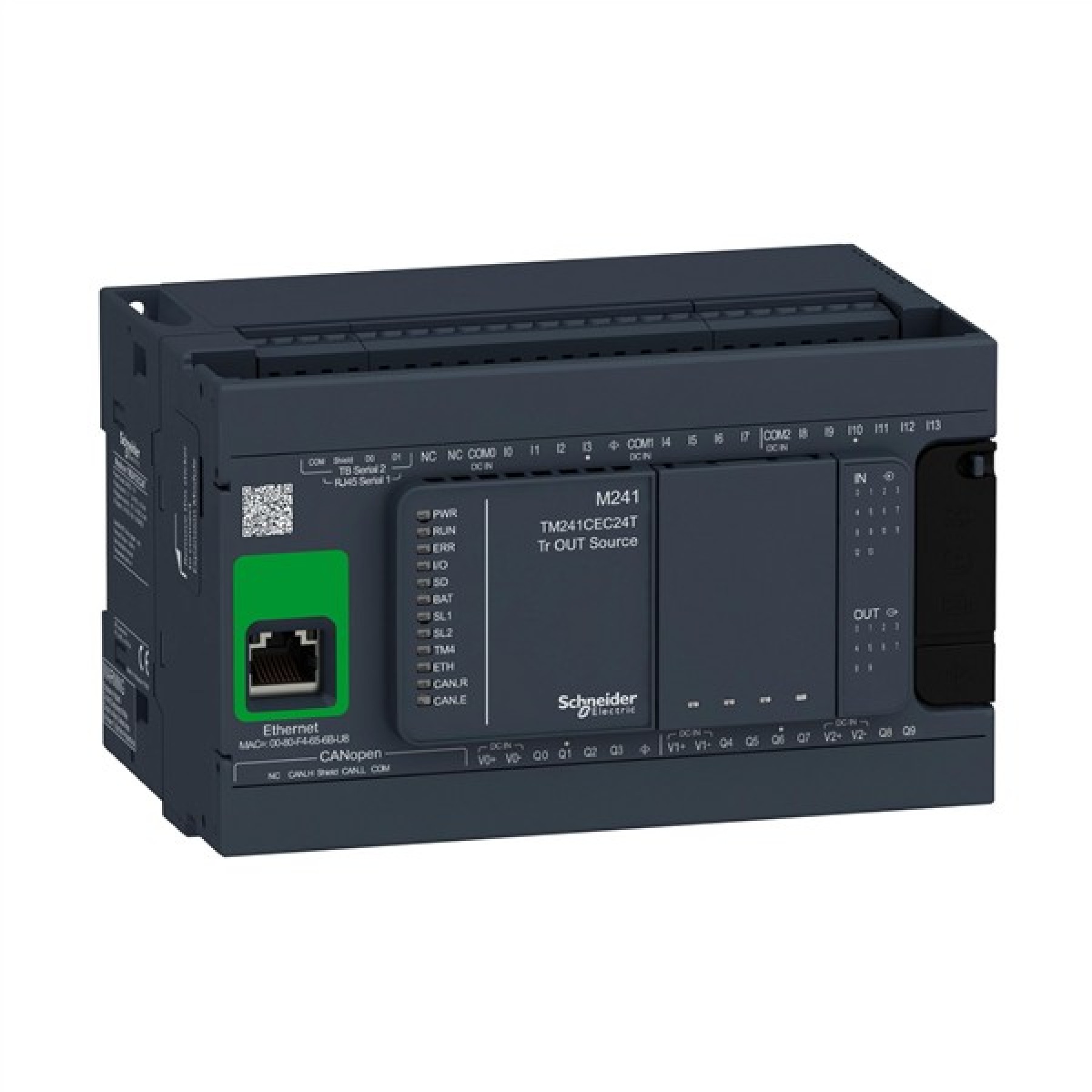 Schneider TM241CEC24T Logic Controller M241-24Input/Output PNP Ethernet