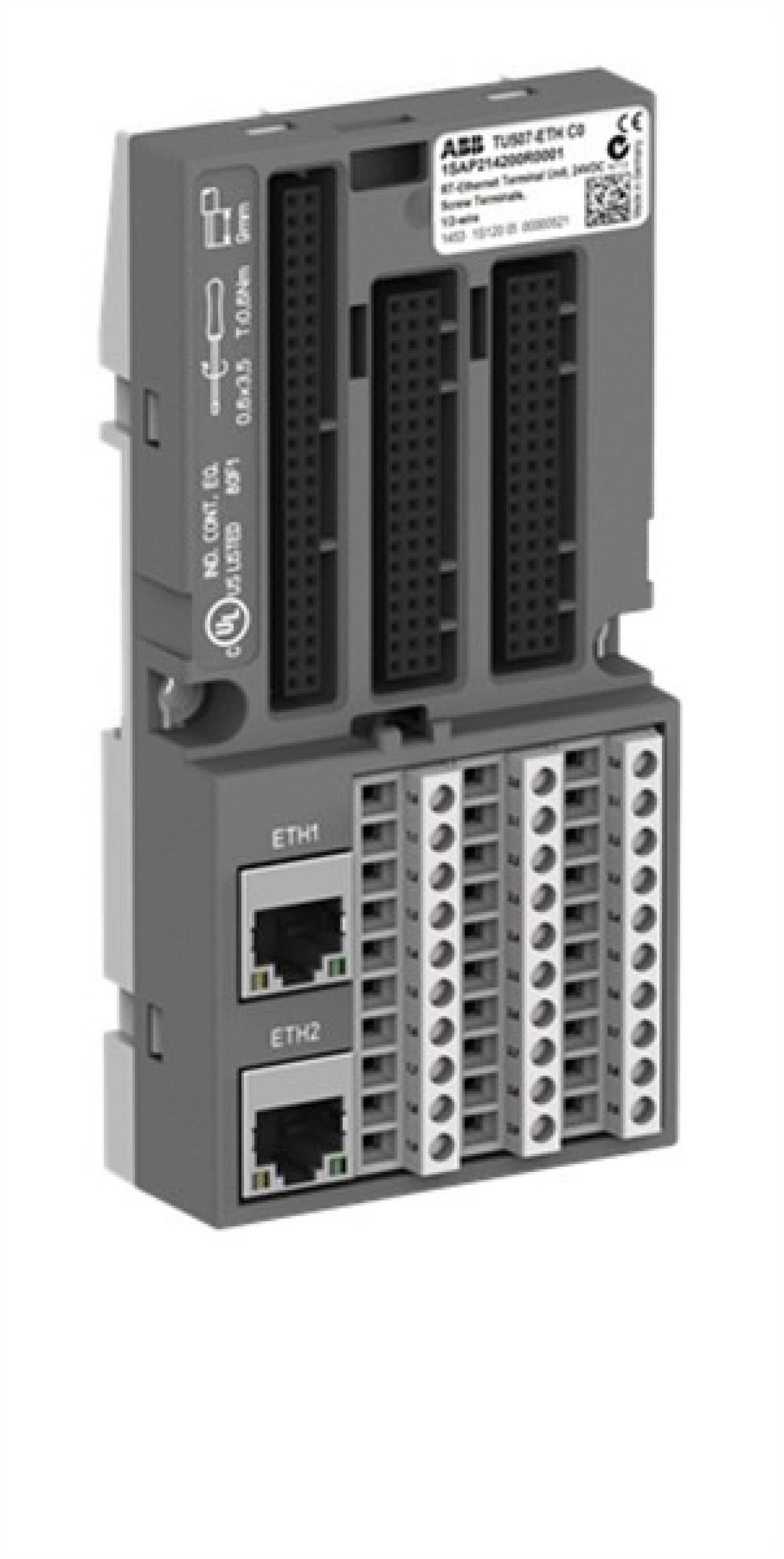 ABB TU507-ETH S500 Bus-Terminal Unit Screw-2xRJ45 24VDC for RT-ETHERNET modules
