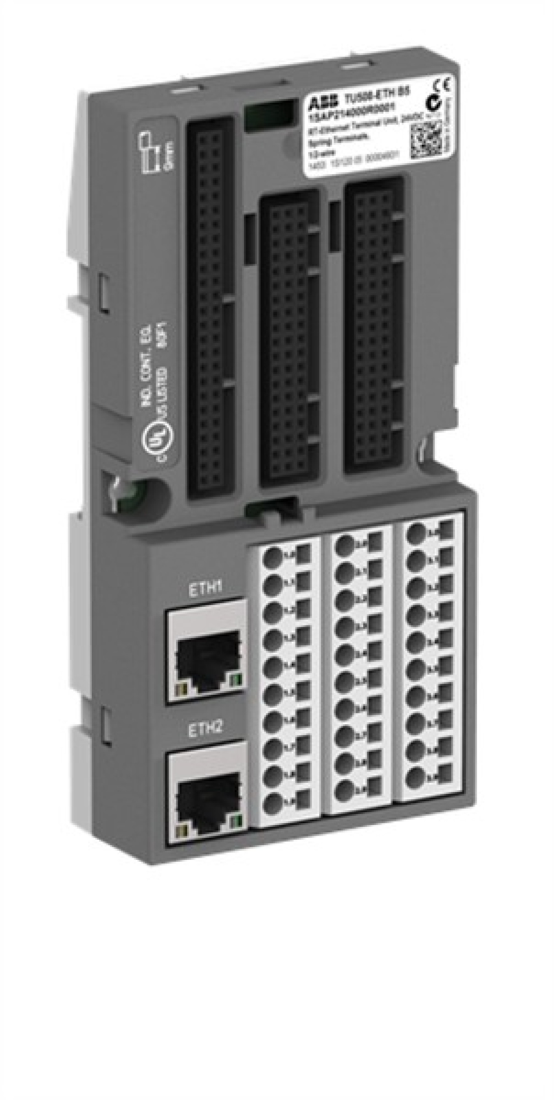 ABB TU508-ETH S500 Bus-Terminal Unit Spring-2xRJ45 24VDC for RT-ETHERNET modules