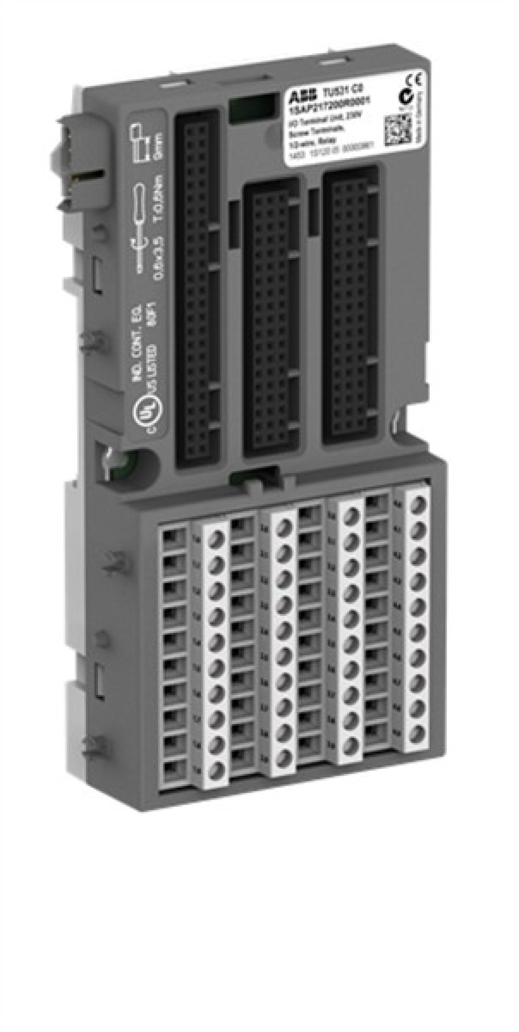 ABB TU531 S500 I/O Terminal Unit 230VAC-screw for AC or Relay Modules