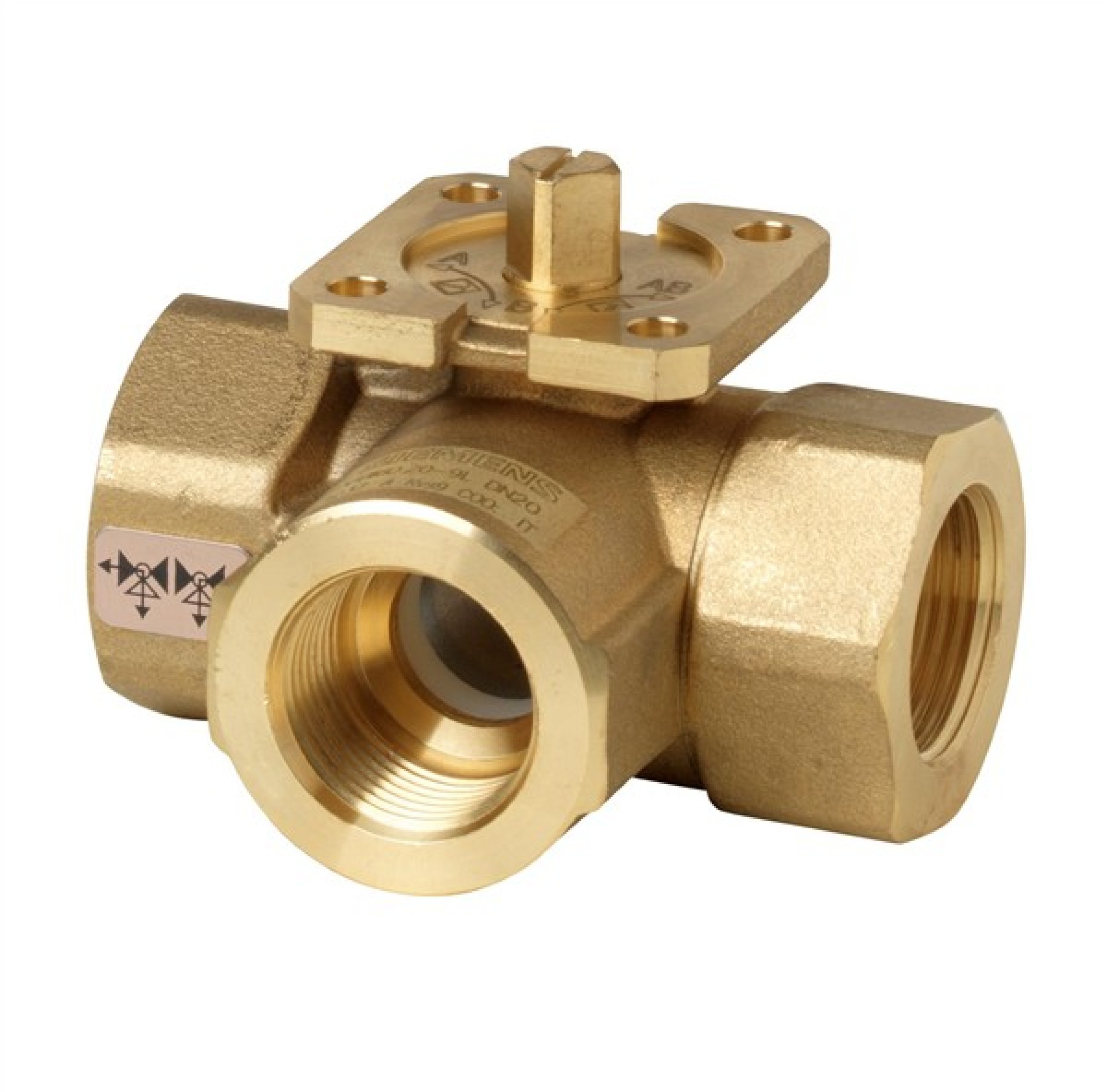 Siemens VBI60.15-12T 15mm 3 Port Internally Threadeded On Off Ball Valve