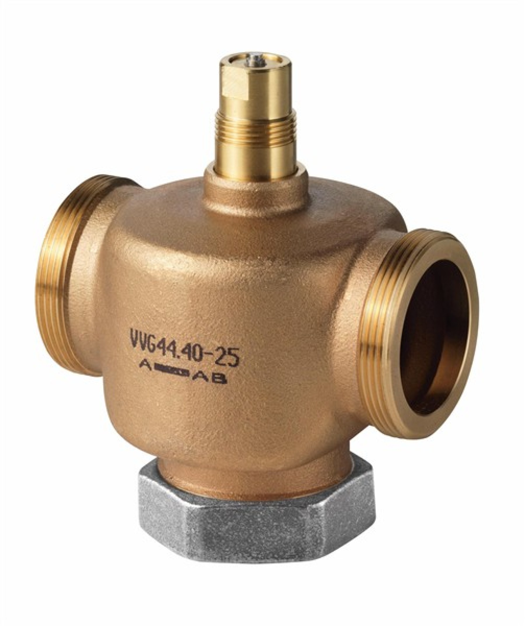 Siemens VVG44.15-0.4 15mm 2 Port Screwed Bronze Globe Valve PN16 with Kvs 0.4