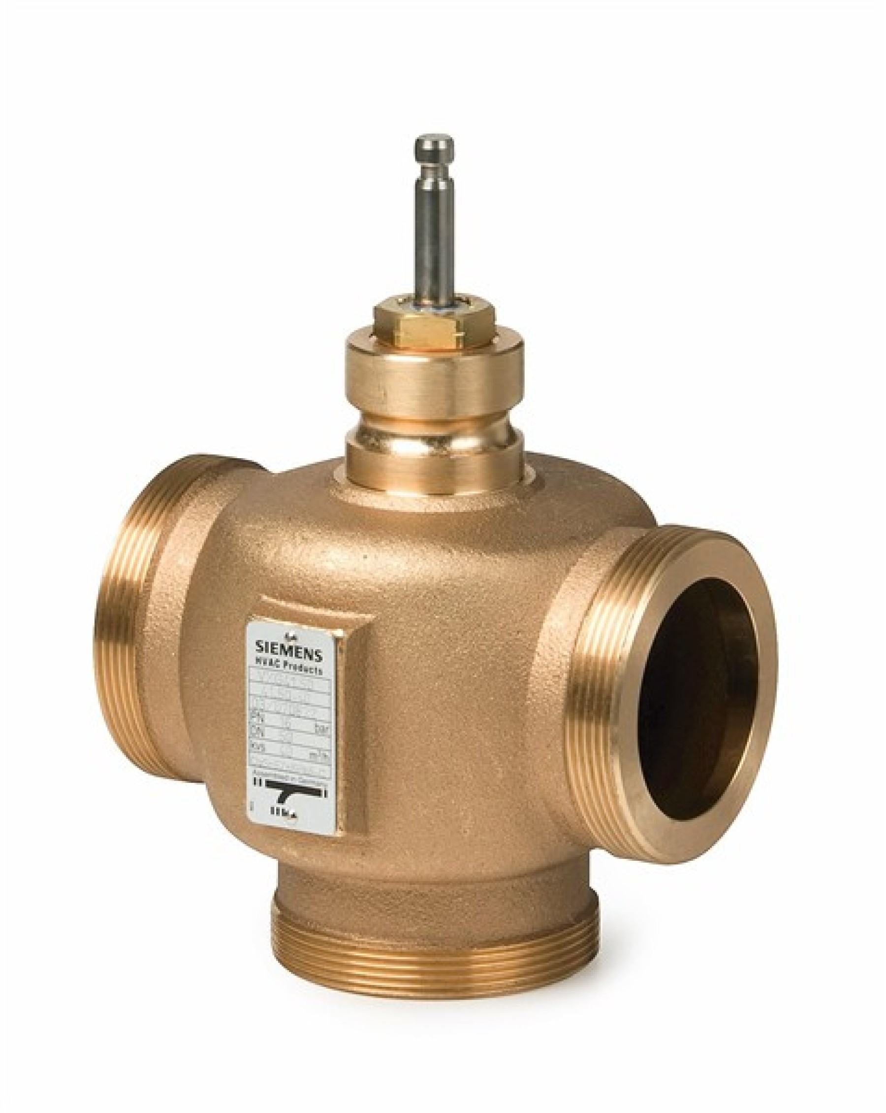 Siemens VXG41.50 50mm 3 port screwed bronze Globe Valve PN16 kvs 40