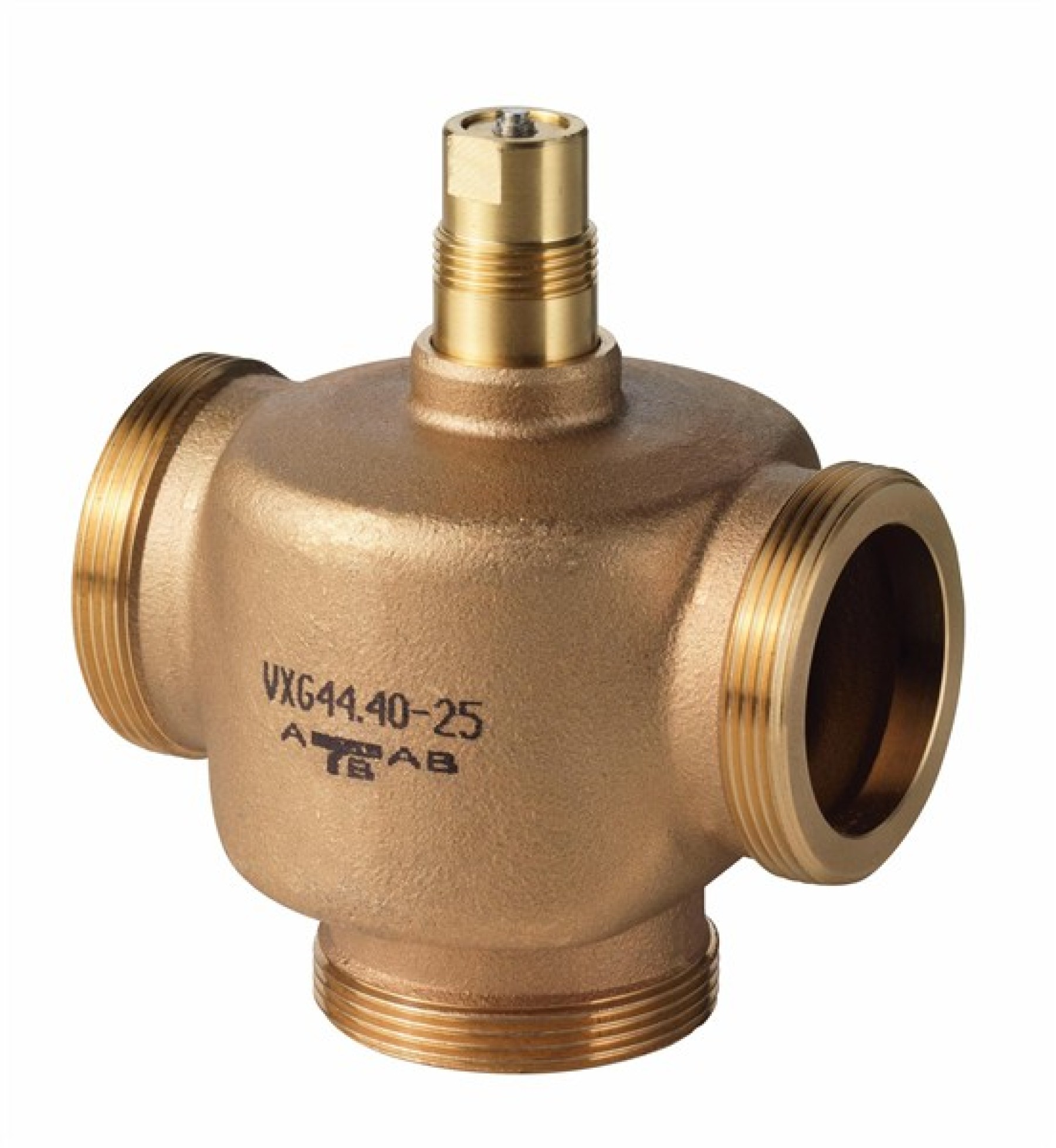 Siemens VXG44.20-6.3 20mm 3 Port Screwed Bronze Globe Valve PN16 with Kvs 6.3