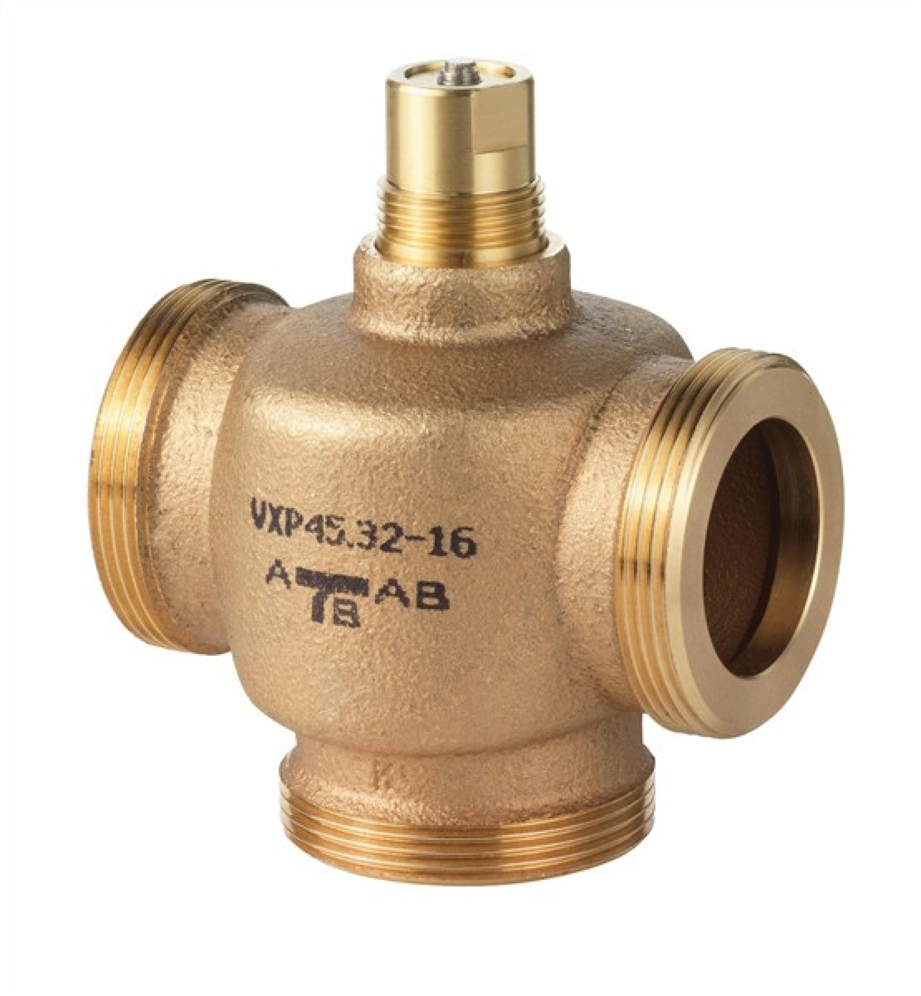 Siemens VXP45.10-0.4 5.5mm Stroke 10mm DN10 3 Port Screwed Bronze Globe Valve Pn16 Kvs = 0.4