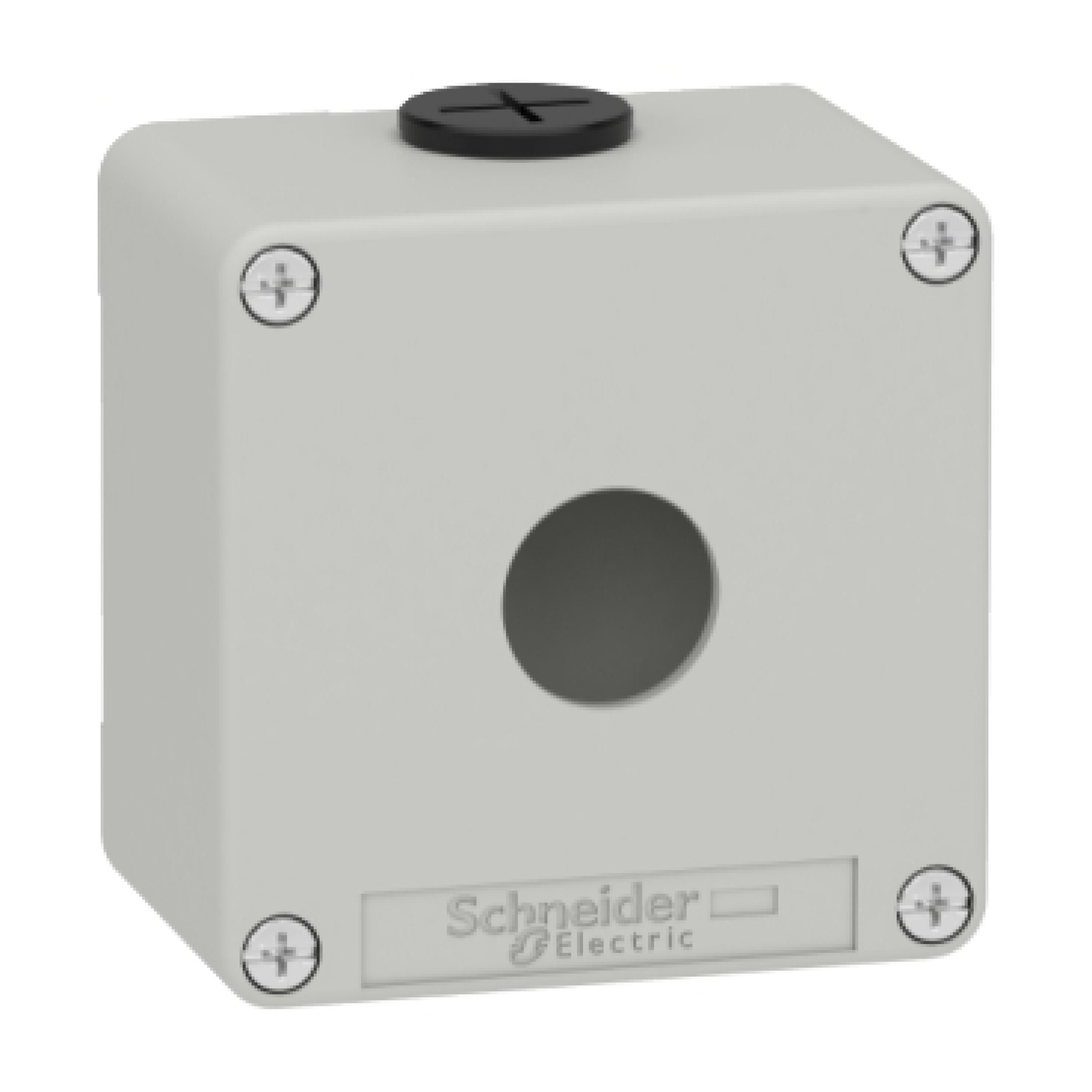 Schneider XAPD1501 Harmony XAP XB2 SL Empty control station zinc alloy grey M20 1 cut-out 22mm 1 hole 80 x 80 x 77 UL cULus