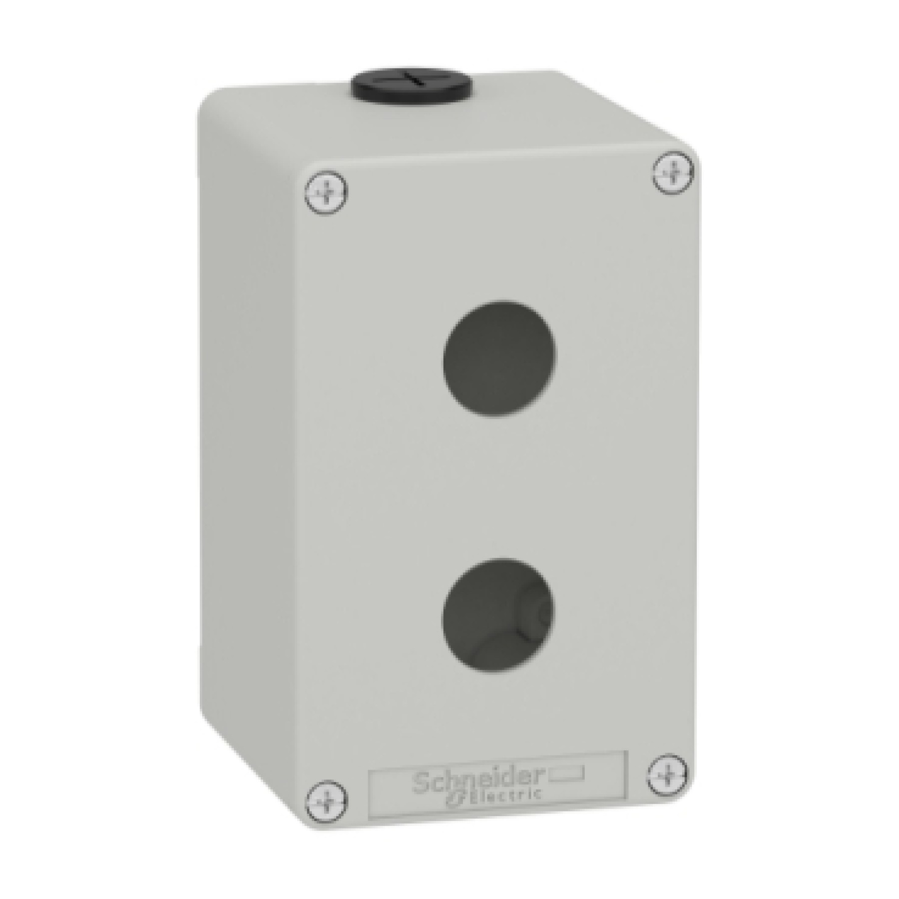 Schneider XAPD2502 Harmony XAP XB2 SL Empty control station zinc alloy grey M20 2 cut-outs 2 hole 22mm 80 x 130 x 77 UL cULus