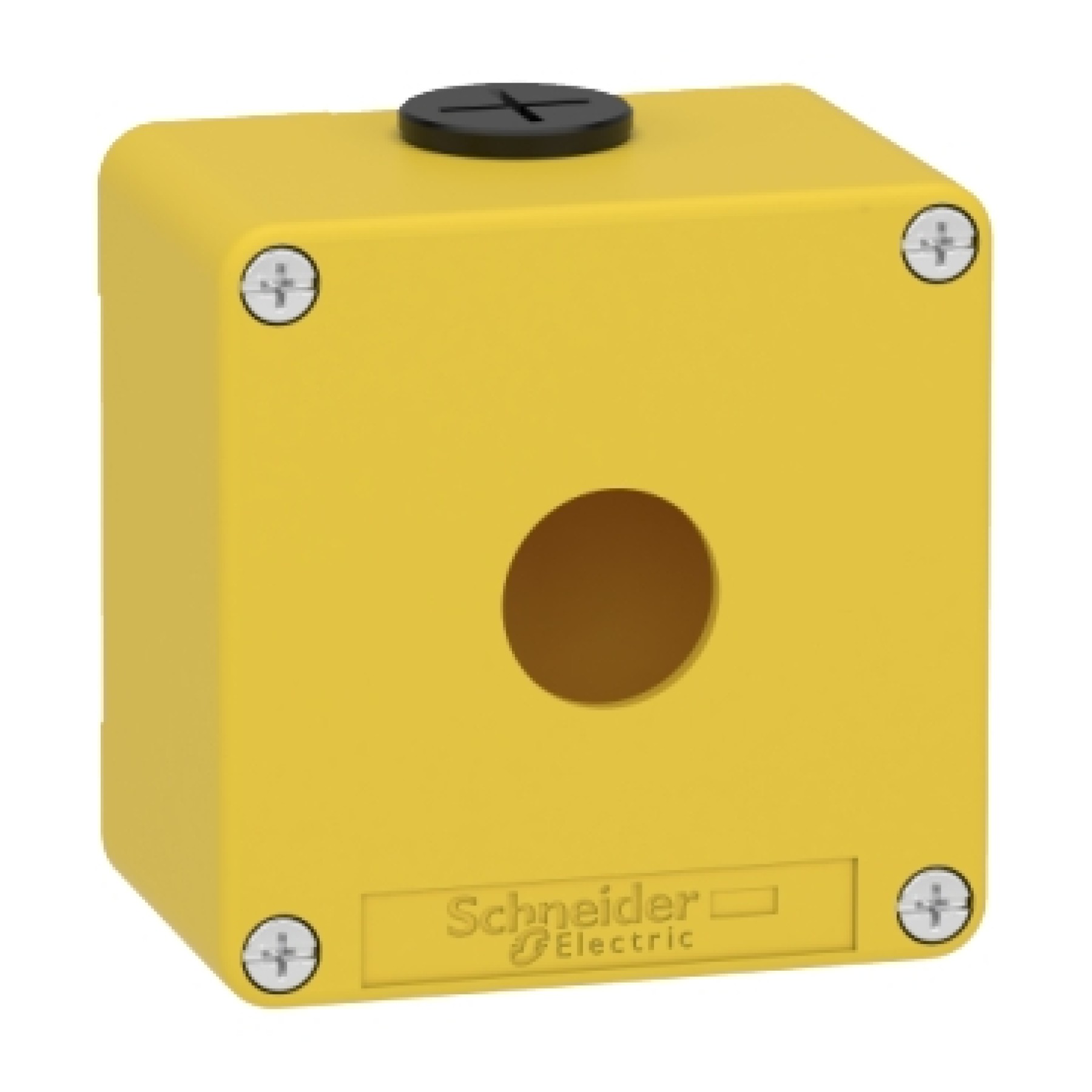 Schneider XAPK1201 Harmony XAP XB2 SL Empty control station zinc alloy yellow M20 1 cut-out 22mm 80 x 80 x 51 5 UL cULus