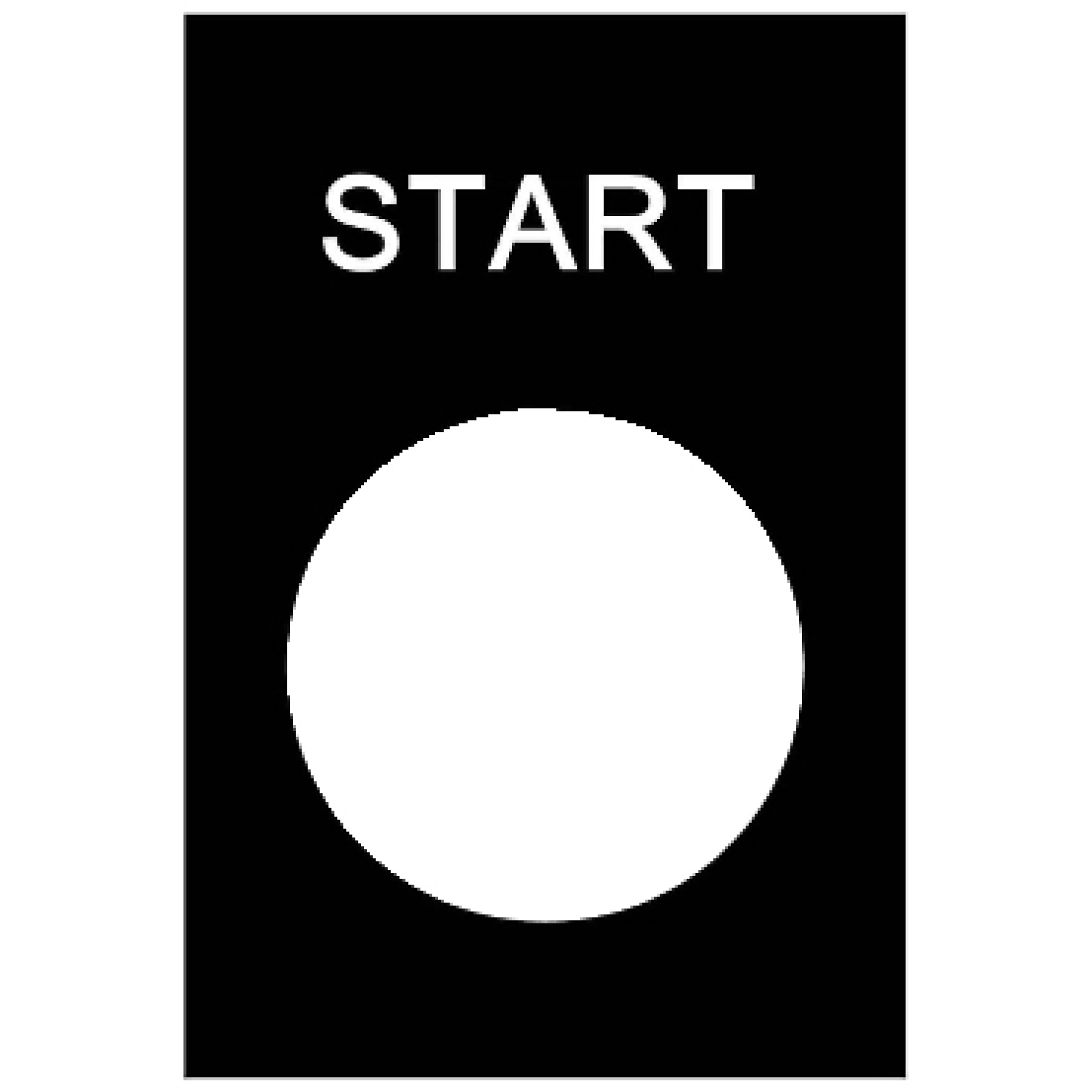Schneider ZB2BY2303 LEGEND PLATE "START"