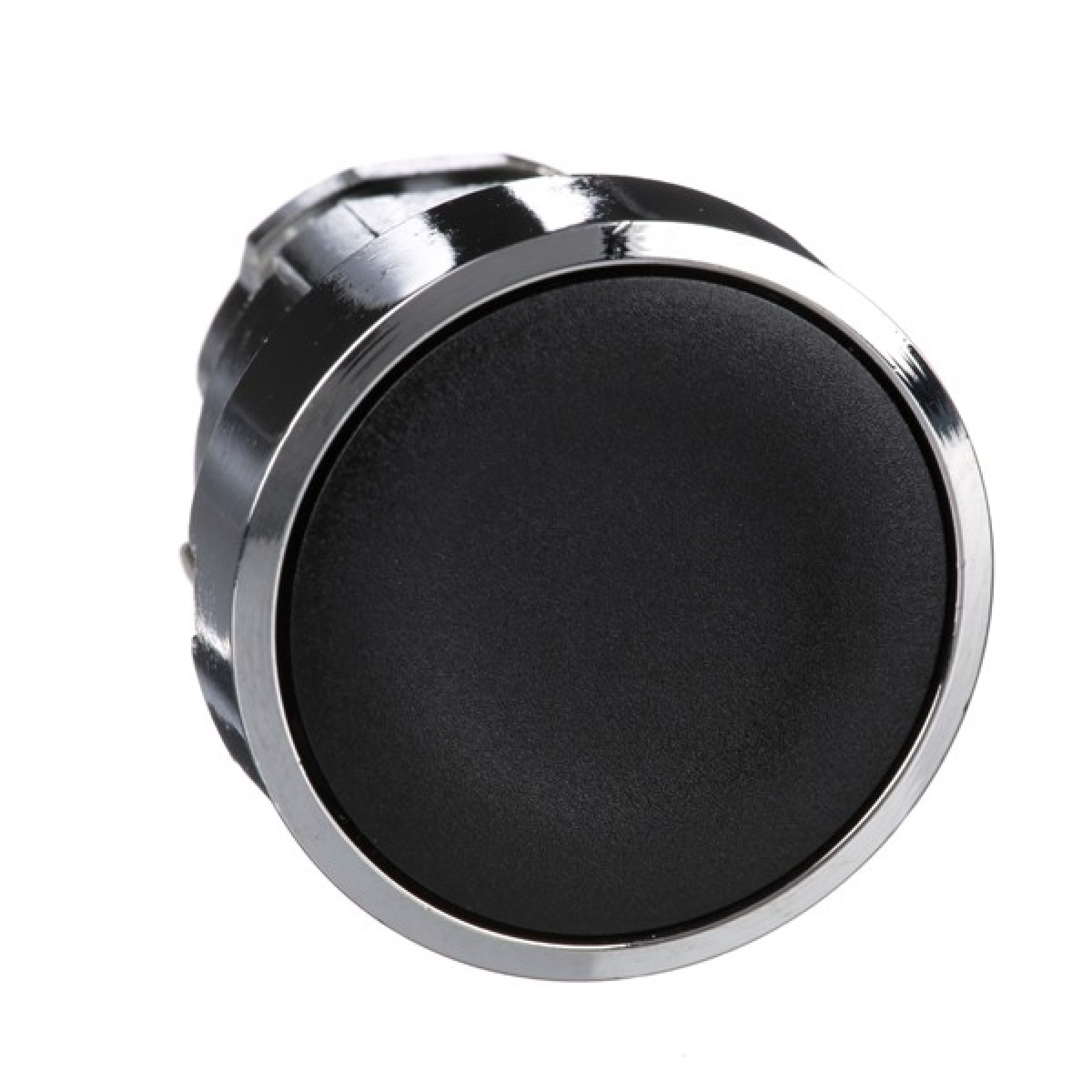 Schneider ZB4BA2 Electric Push button head metal flush black 22mm spring return unmarked