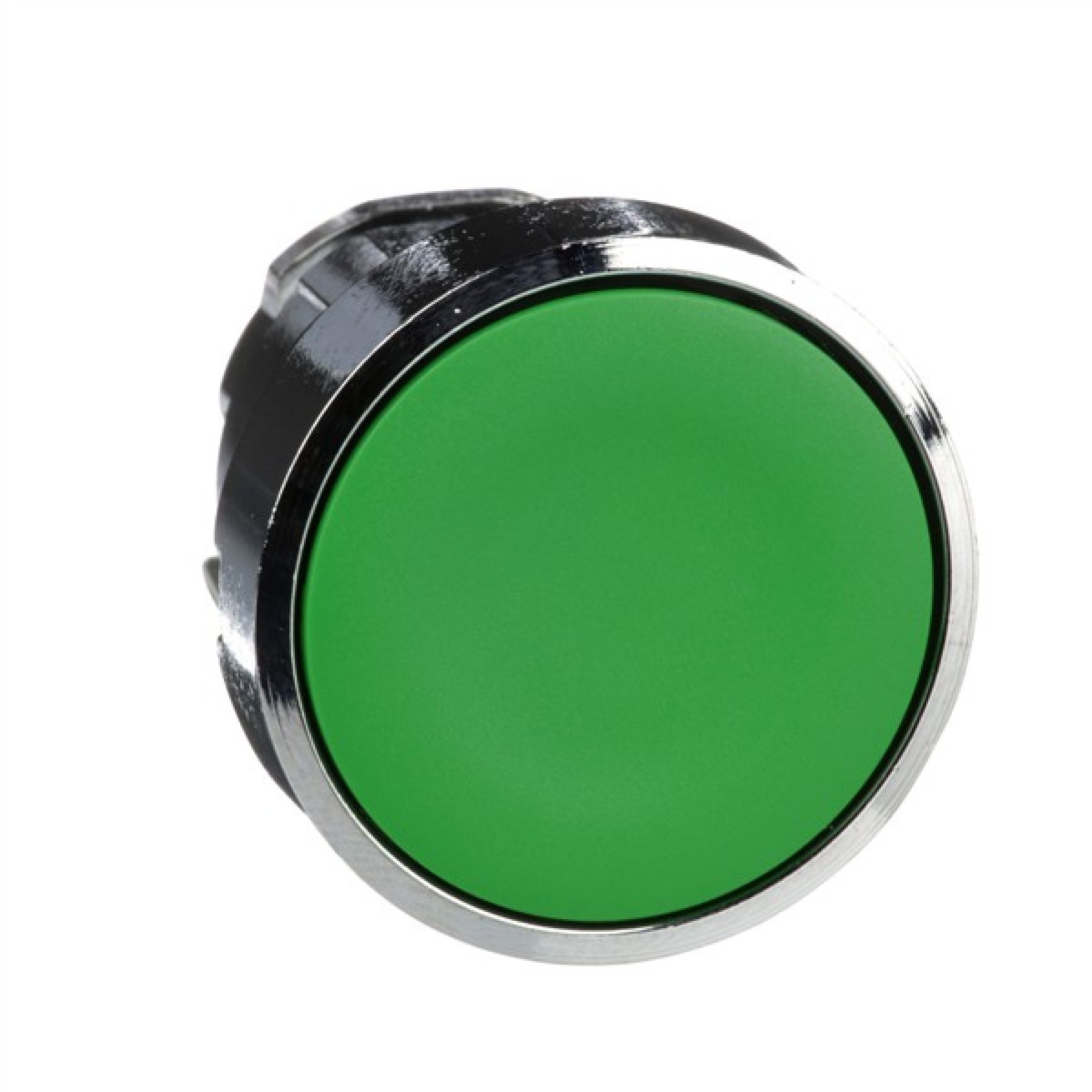 Schneider ZB4BA3 Electric Push button head metal flush green 22mm spring return unmarked