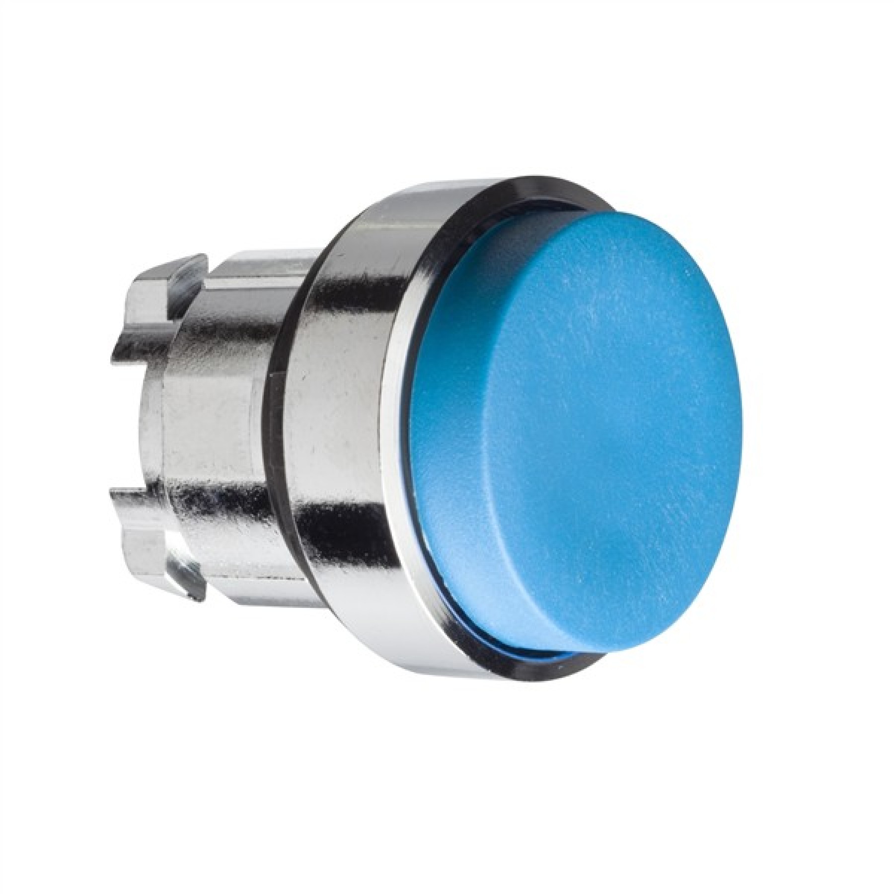 Schneider ZB4BL6 Electric blue projecting pushbutton head 22mm spring return unmarked