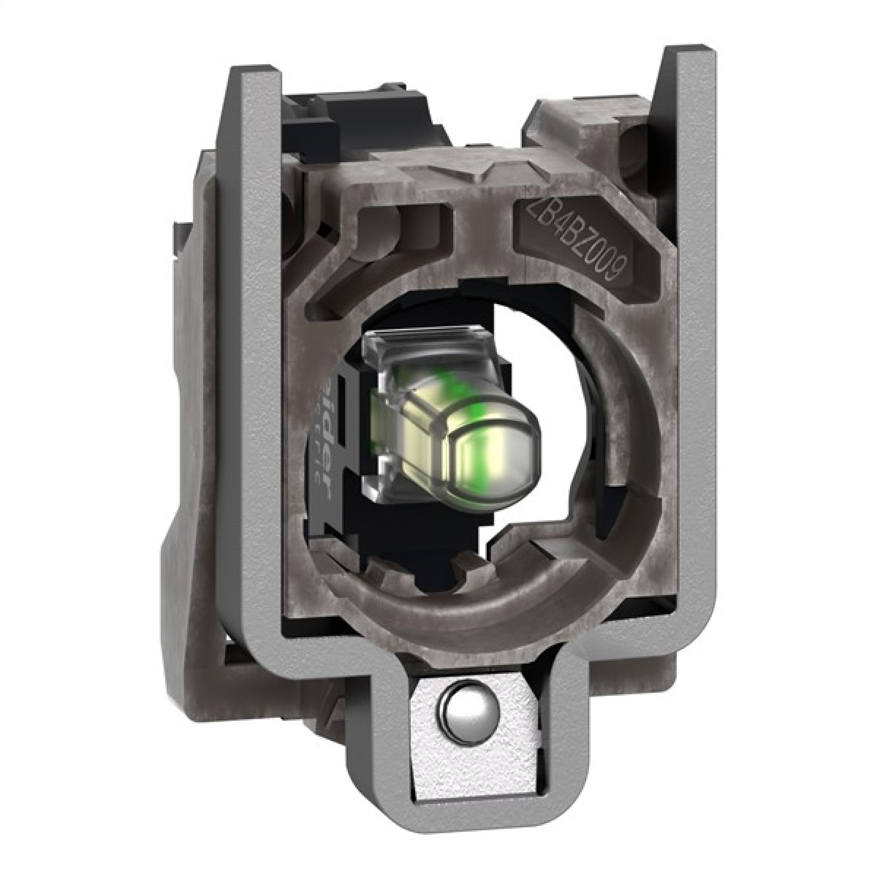 Schneider ZB4BVM1 Electric Complete body light block assembly Harmony XB4 metal universal LED body fixing collar 230...240VAC