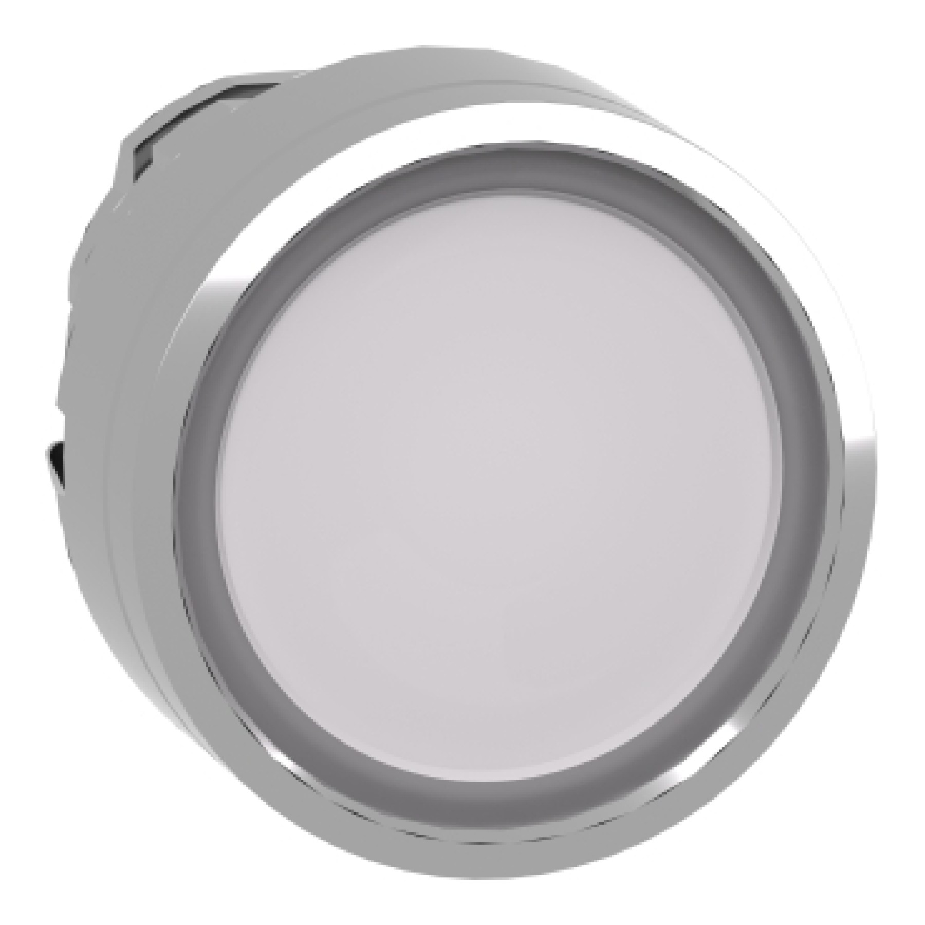 Schneider ZB4BW313 Electric Head for illuminated push button Harmony XB4 metal white flush 22mm universal LED spring return plan lens