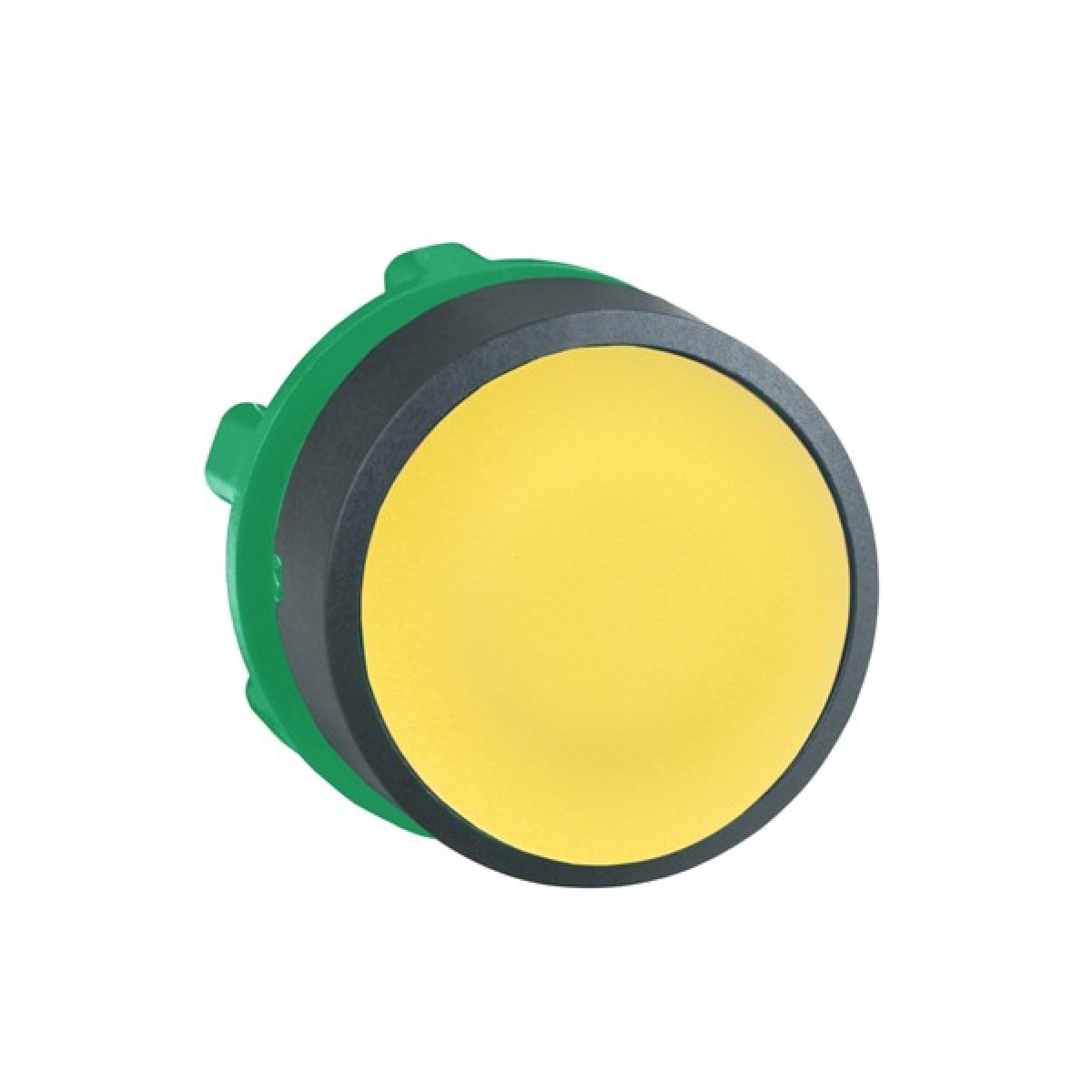 Schneider ZB5AA5 Electric Head for non illuminated push button Harmony XB5 plastic flush yellow 22mm spring return unmarked