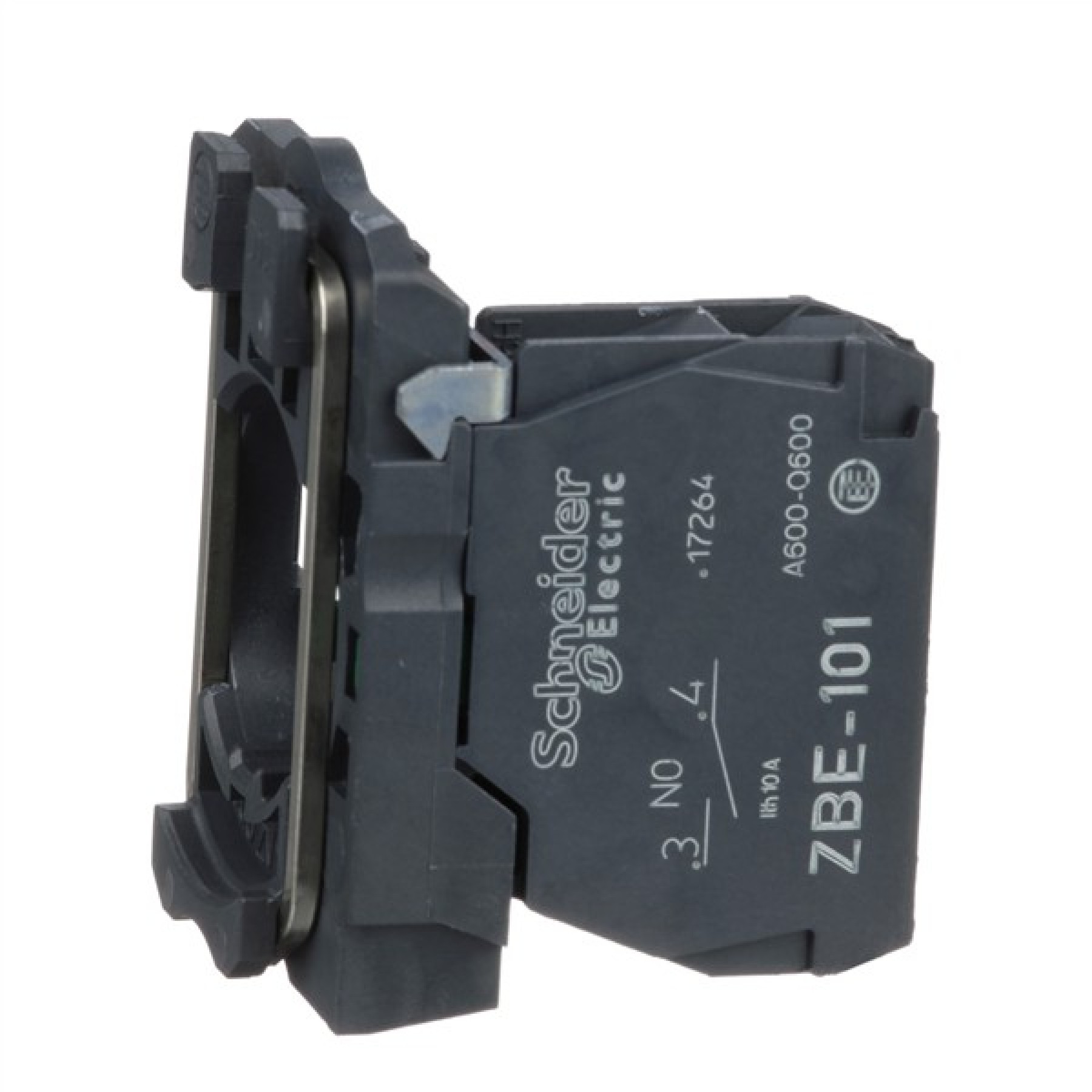 Schneider ZB5AZ101 Electric Harmony 22mm Push Button XB5A operators contact block with mounting collar 1NO screw clamp terminal