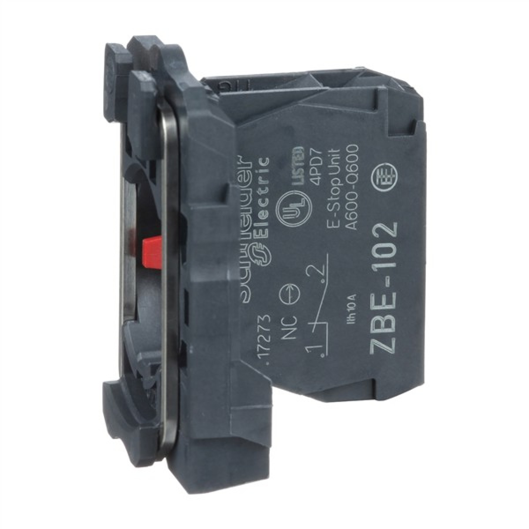 Schneider ZB5AZ102 Electric Harmony 22mm Push Button XB5 operators contact block with mounting collar 2NO screw clamp terminal
