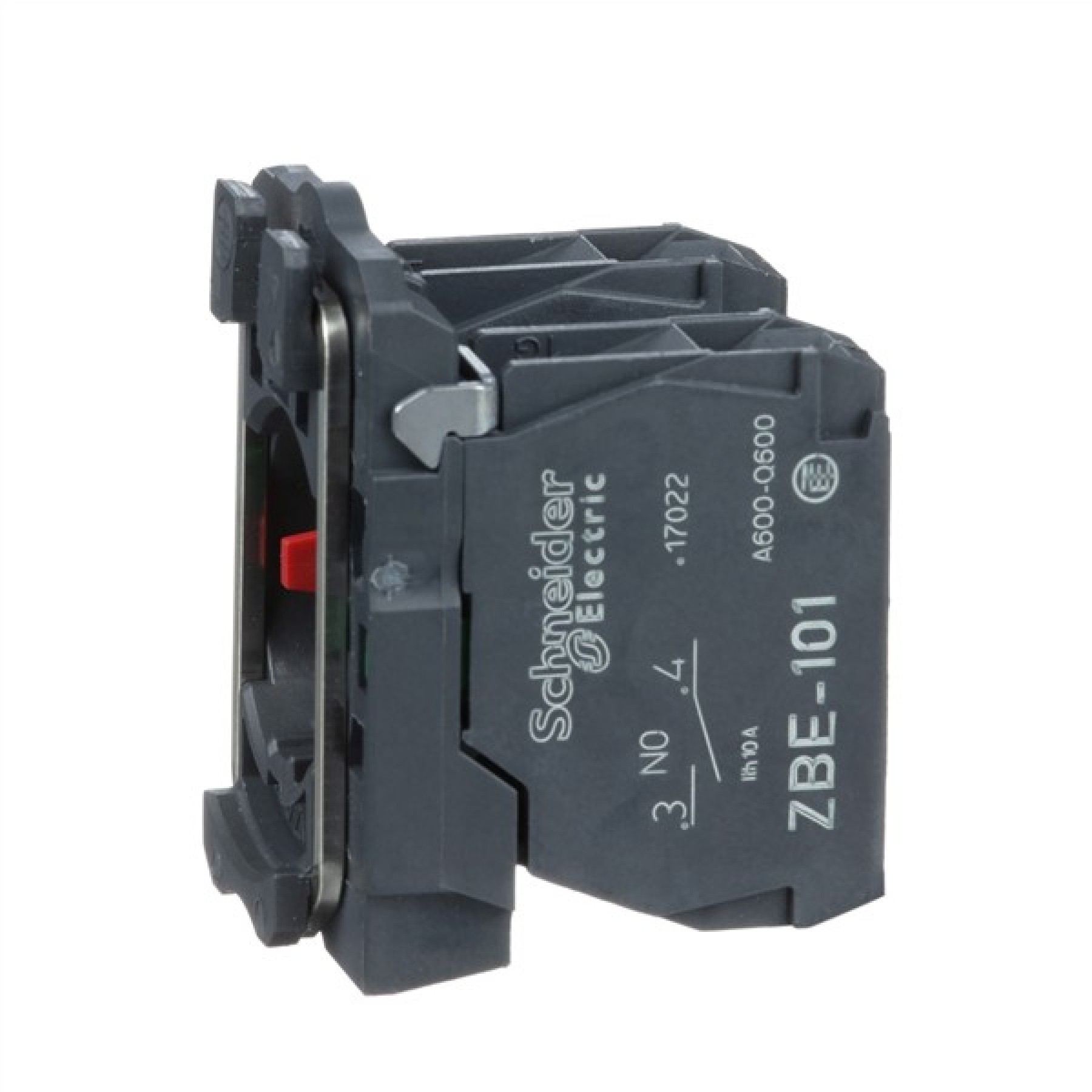 Schneider ZB5AZ105 Electric Harmony 22mm Push Button XB5 operators contact block with mounting collar 1NO and 1 NC screw clamp terminal