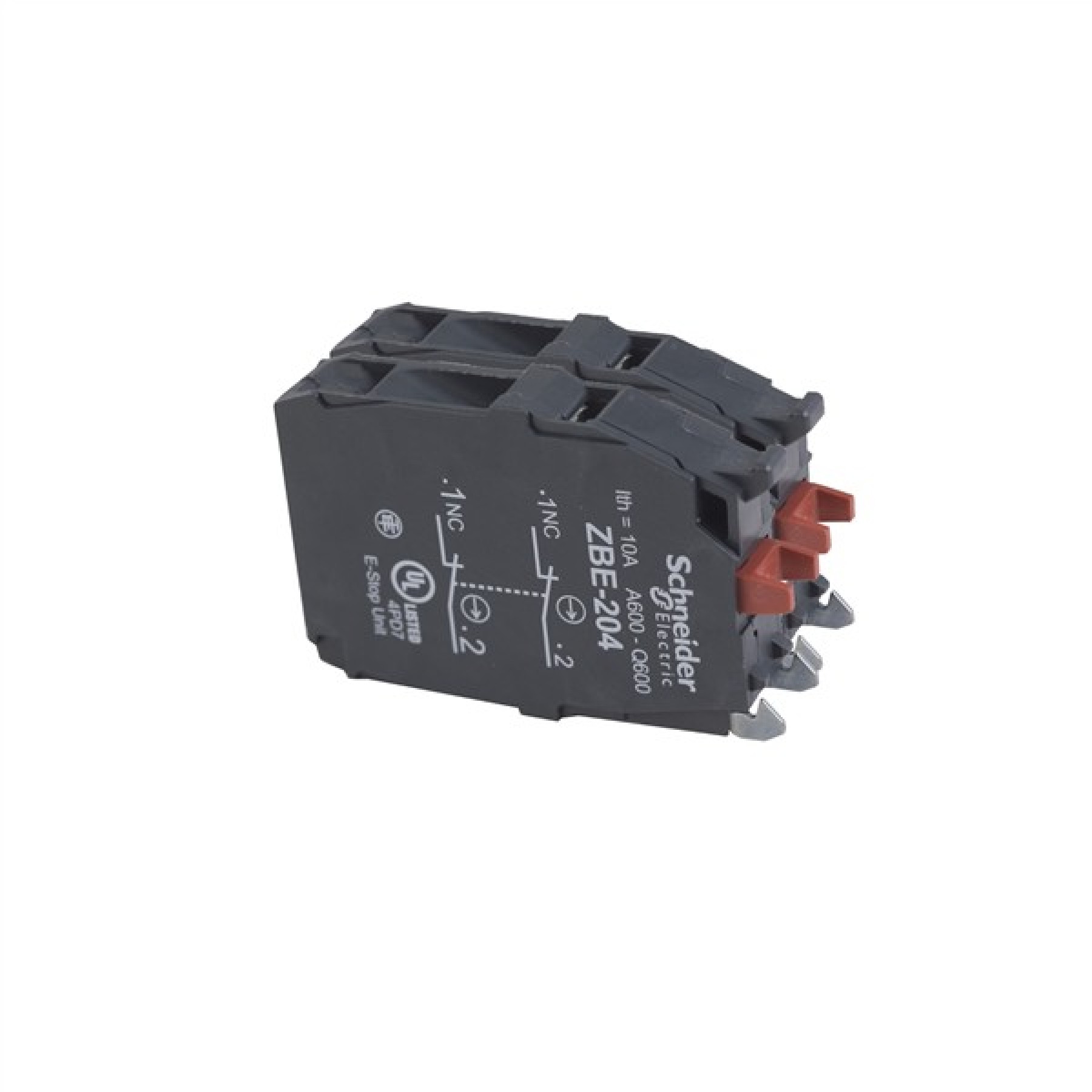 Schneider ZBE204 Electric double contact block's for head 2NC screw clamp terminal zb4 zb5
