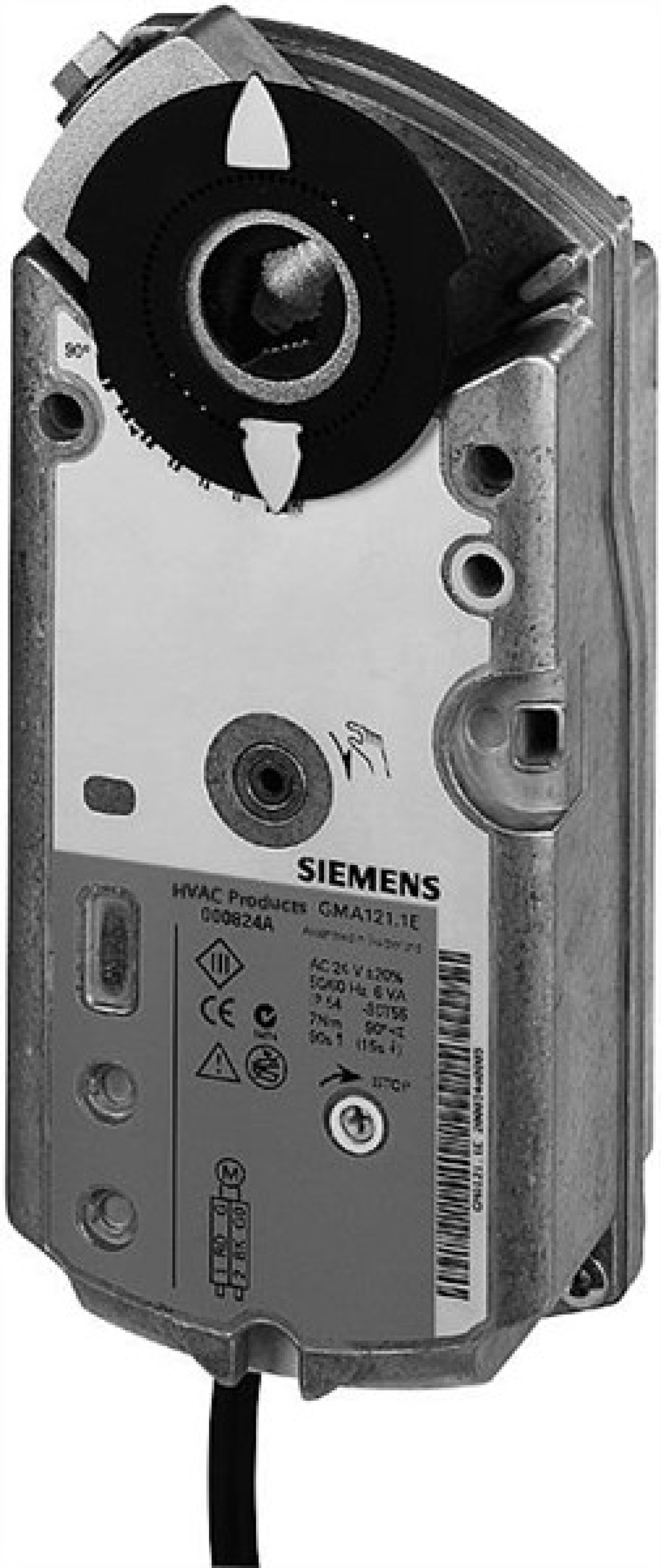 Siemens GMA126.1E 7 Nm Spring Return Rotary Damper Actuator with 2 Auxiliary Switches 2 Position Control 90S 24 VACDC