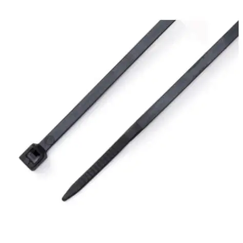Partex HFC200H BLACK Black Non-Releasable Nylon Cable Tie 200mm x 7.6mm